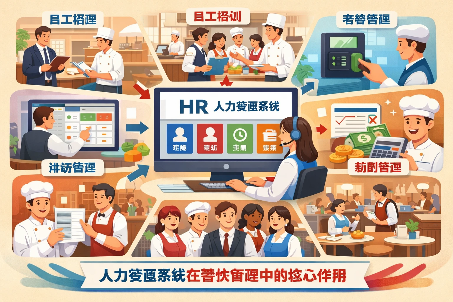 人力资源系统在餐饮管理中的核心作用