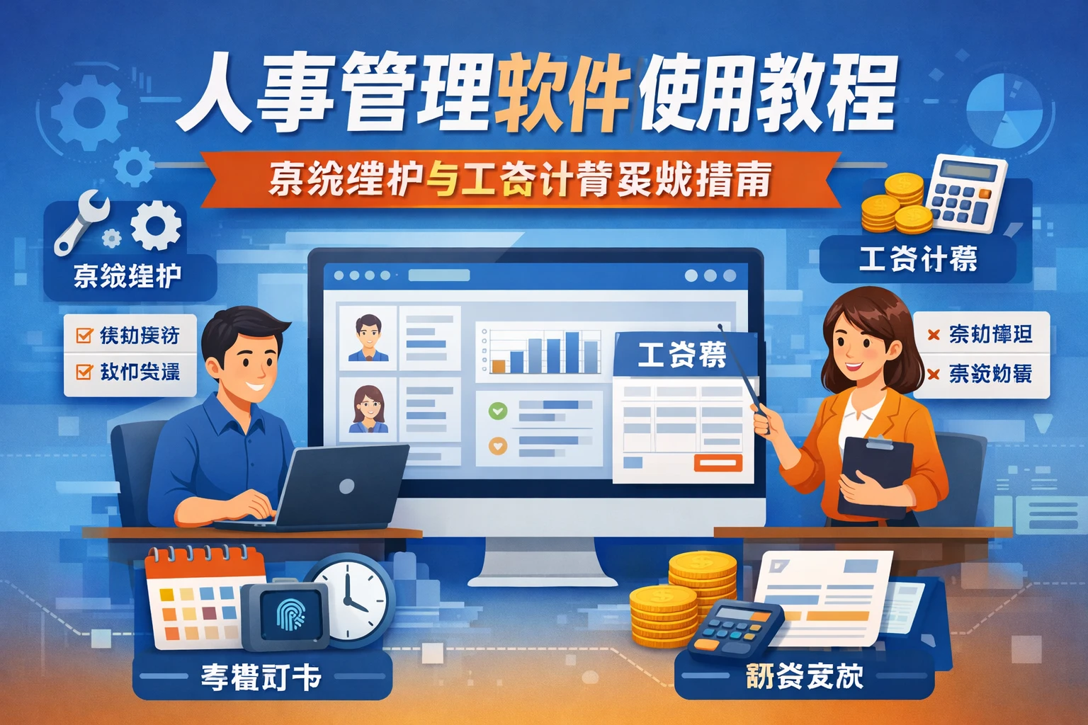 人事管理软件使用教程：系统维护与工资计算实战指南