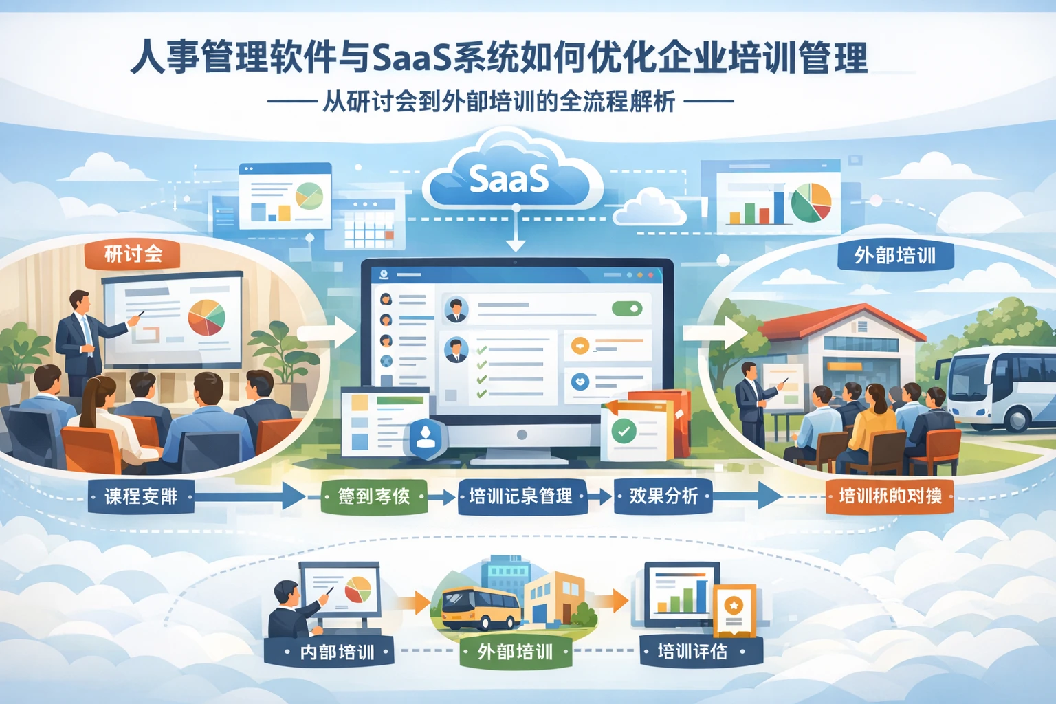 人事管理软件与SaaS系统如何优化企业培训管理——从研讨会到外部培训的全流程解析