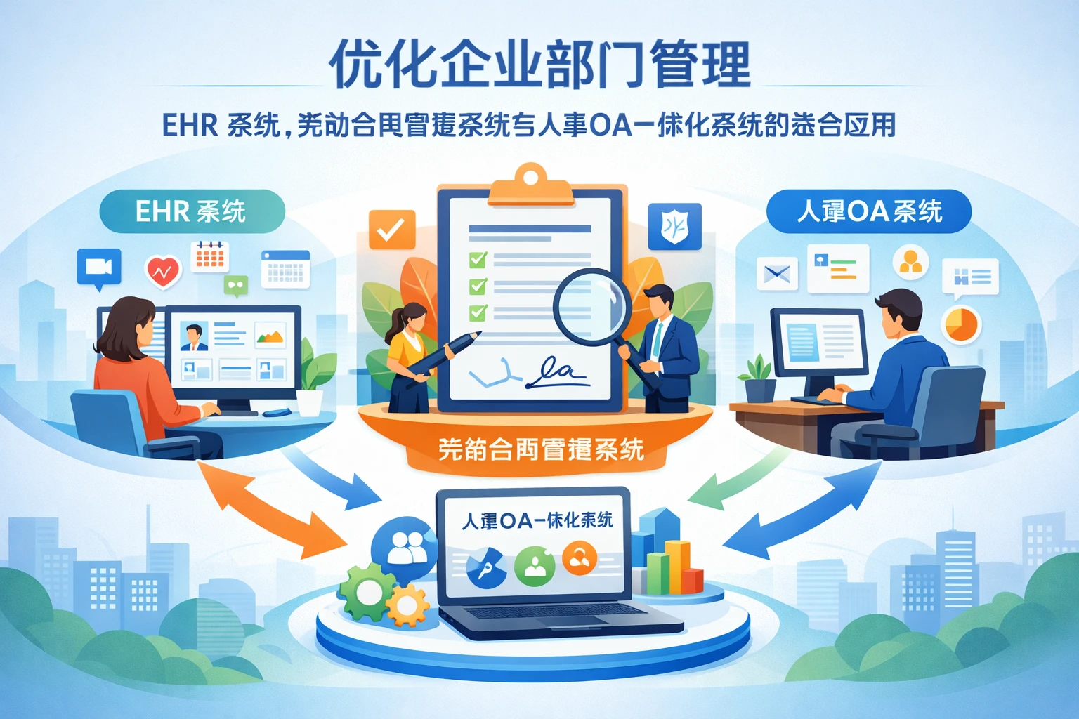 优化企业部门管理：ehr系统、劳动合同管理系统与人事OA一体化系统的综合应用