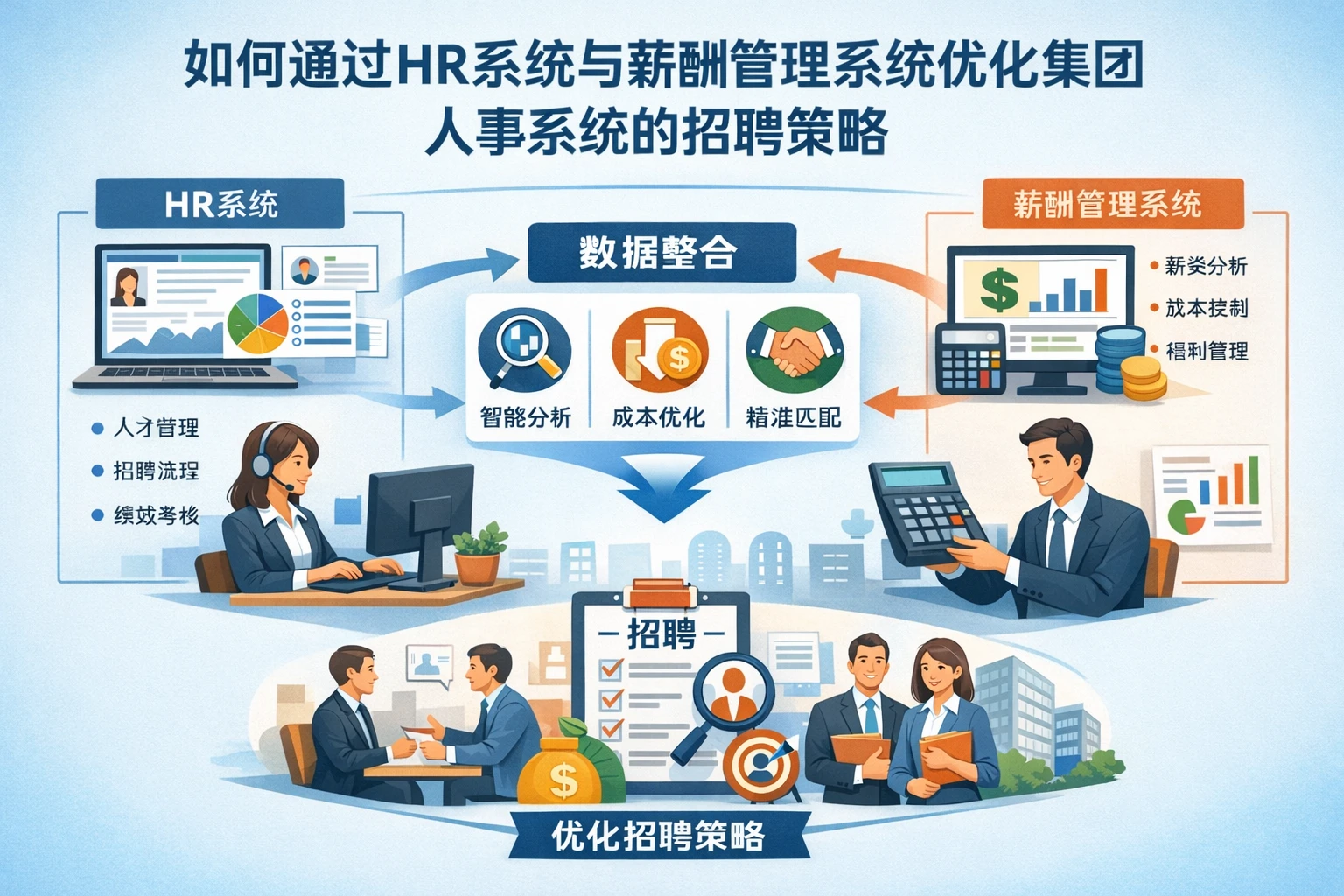 如何通过HR系统与薪酬管理系统优化集团人事系统的招聘策略