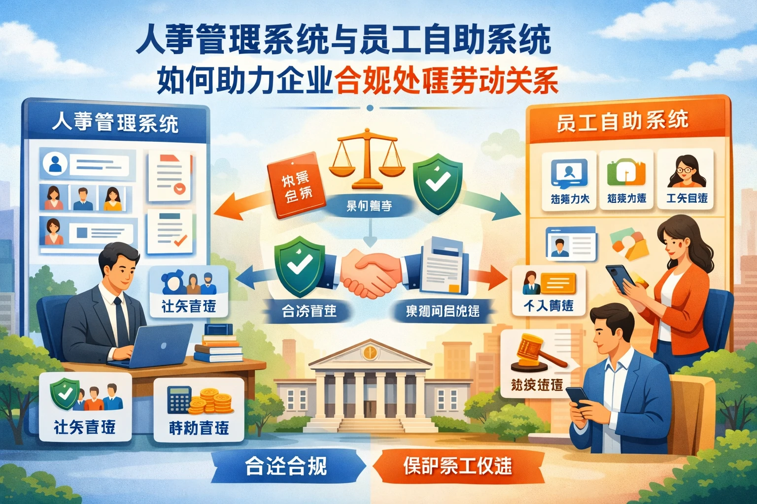 人事管理系统与员工自助系统如何助力企业合规处理劳动关系