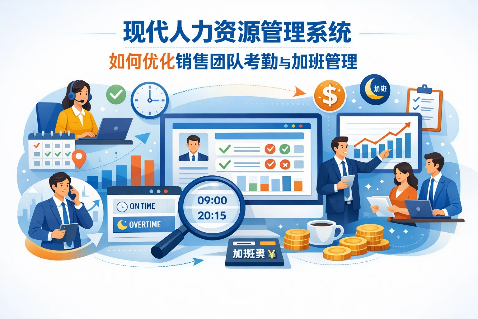 现代人力资源管理系统如何优化销售团队考勤与加班管理
