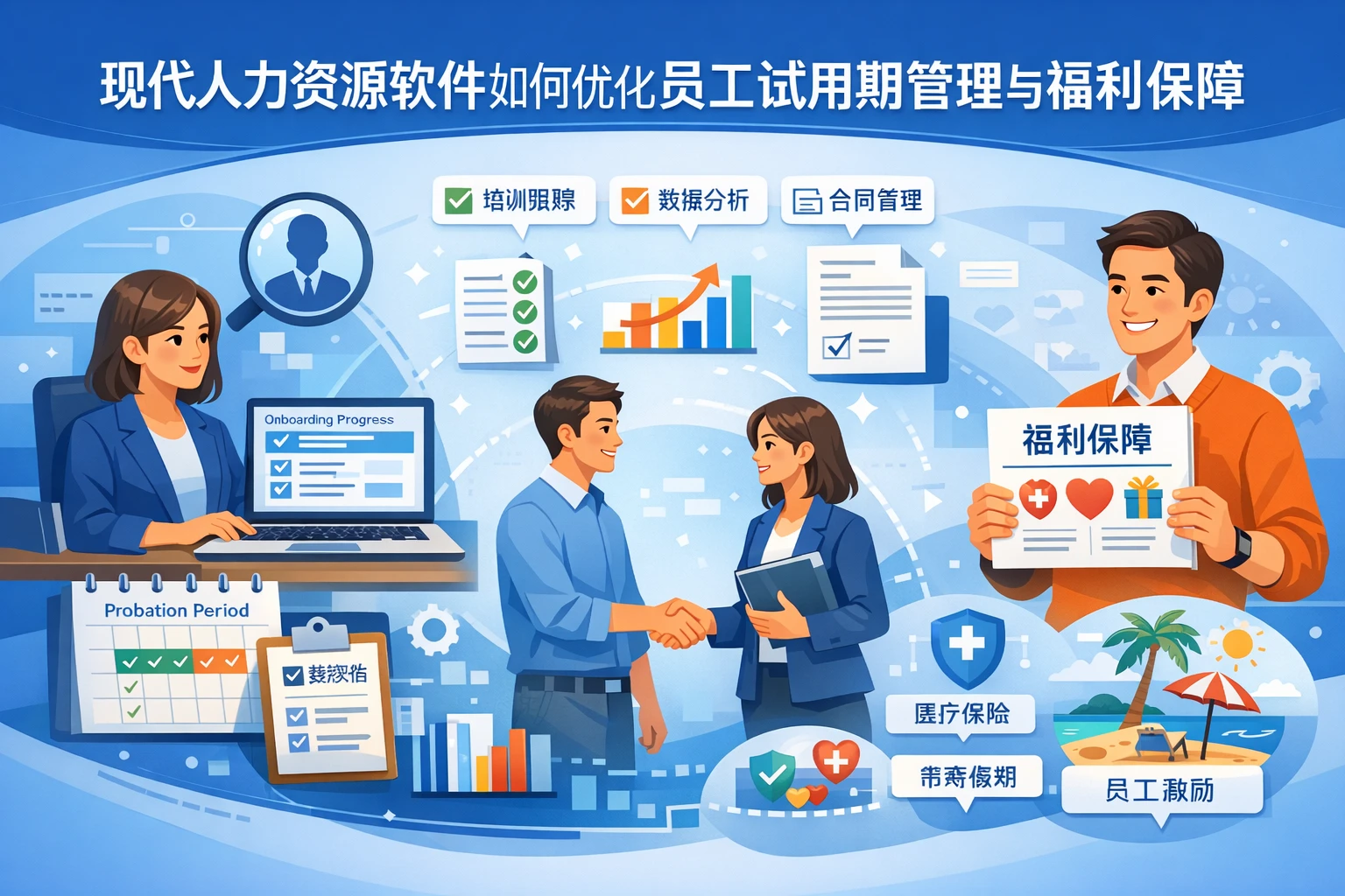 现代人力资源软件如何优化员工试用期管理与福利保障