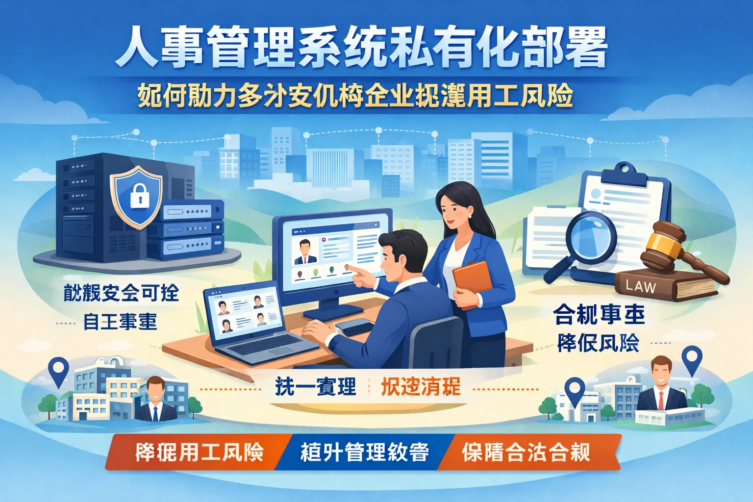 人事管理系统私有化部署如何助力多分支机构企业规避用工风险