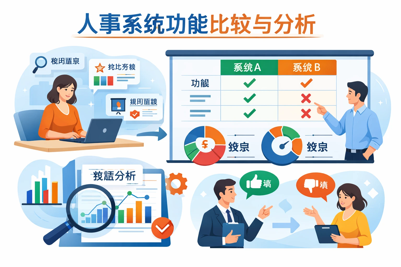 人事系统功能比较与分析