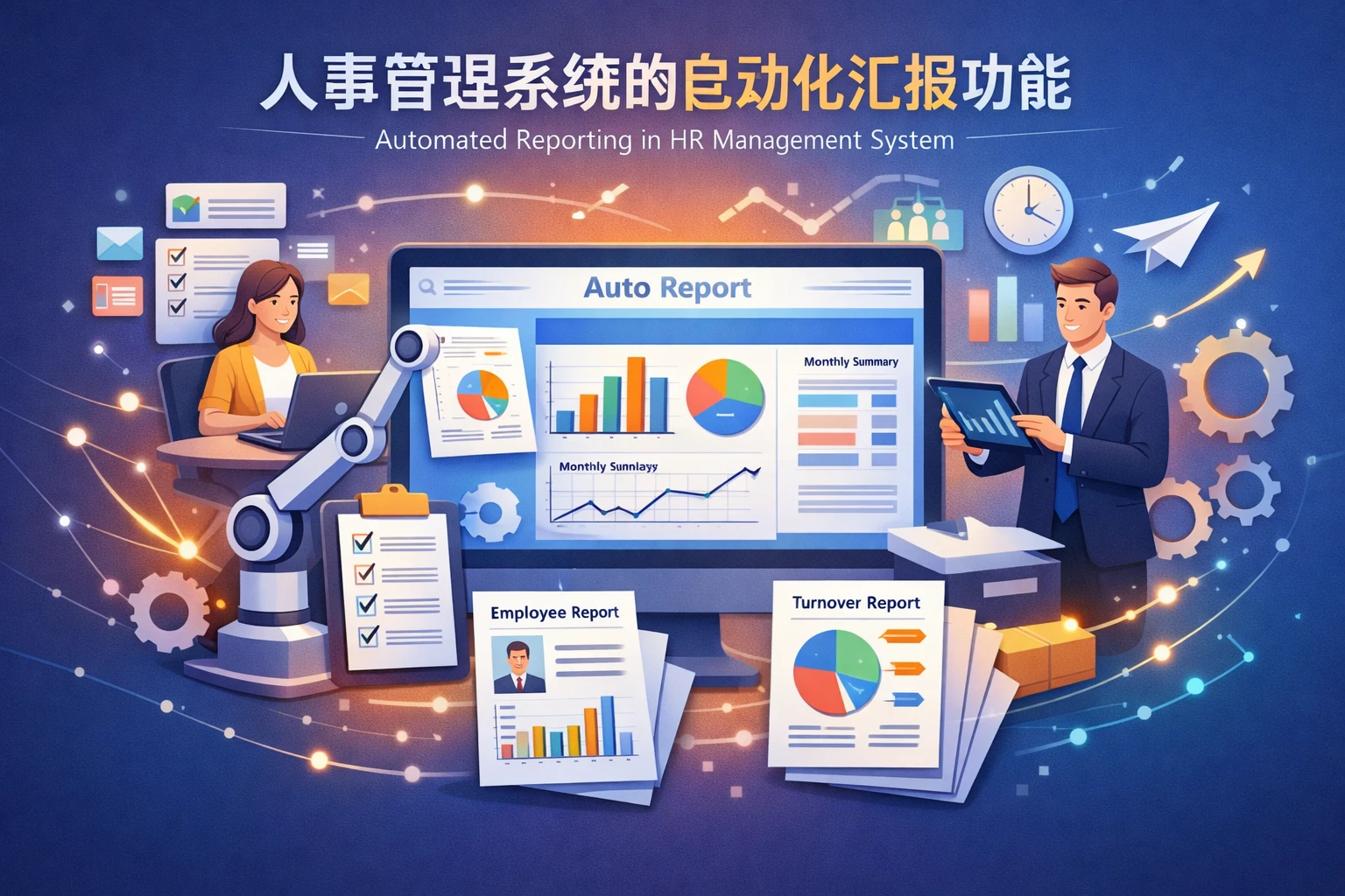 人事管理系统的自动化汇报功能