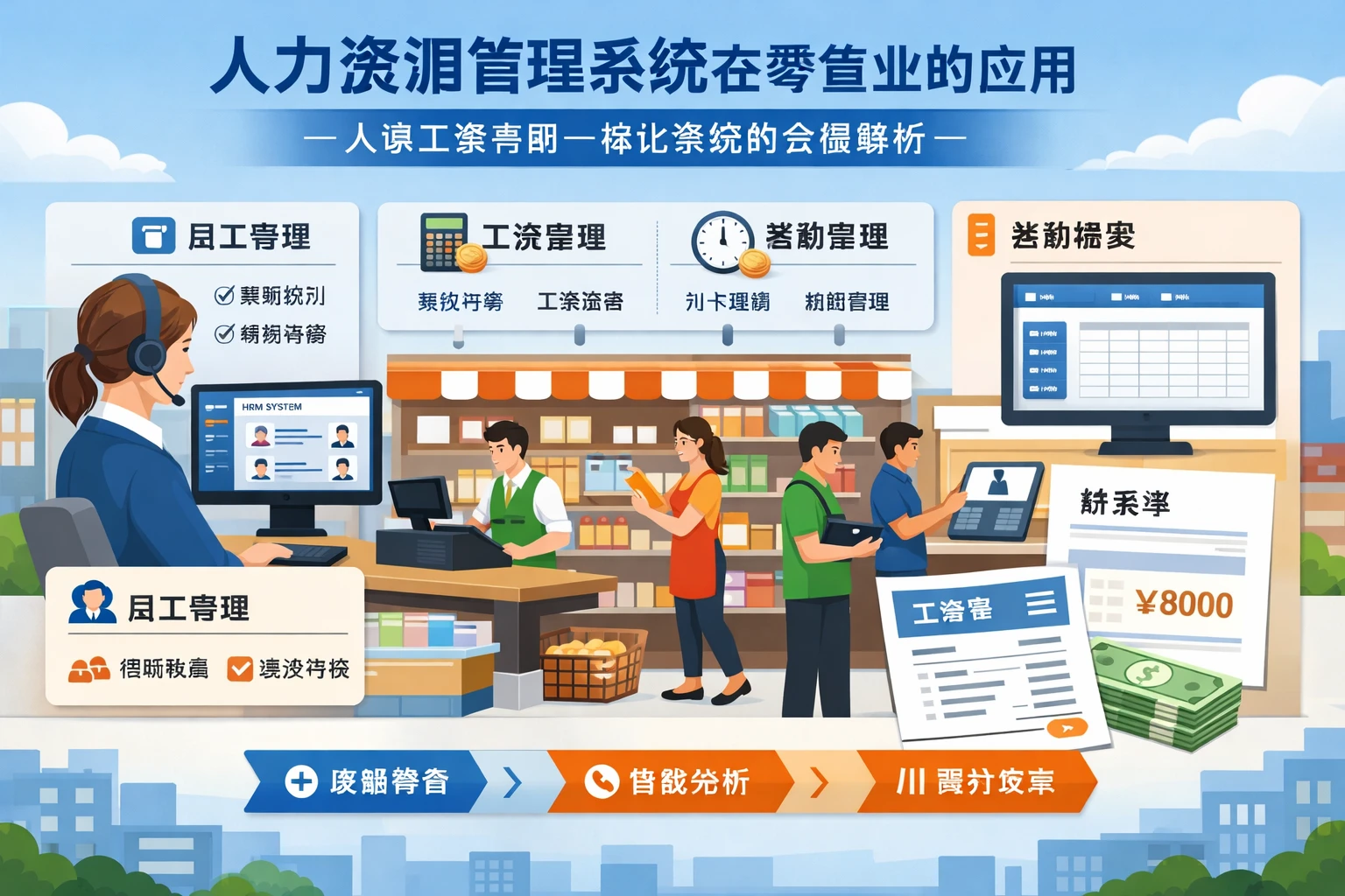 人力资源管理系统在零售业的应用:人事工资考勤一体化系统的全面解析