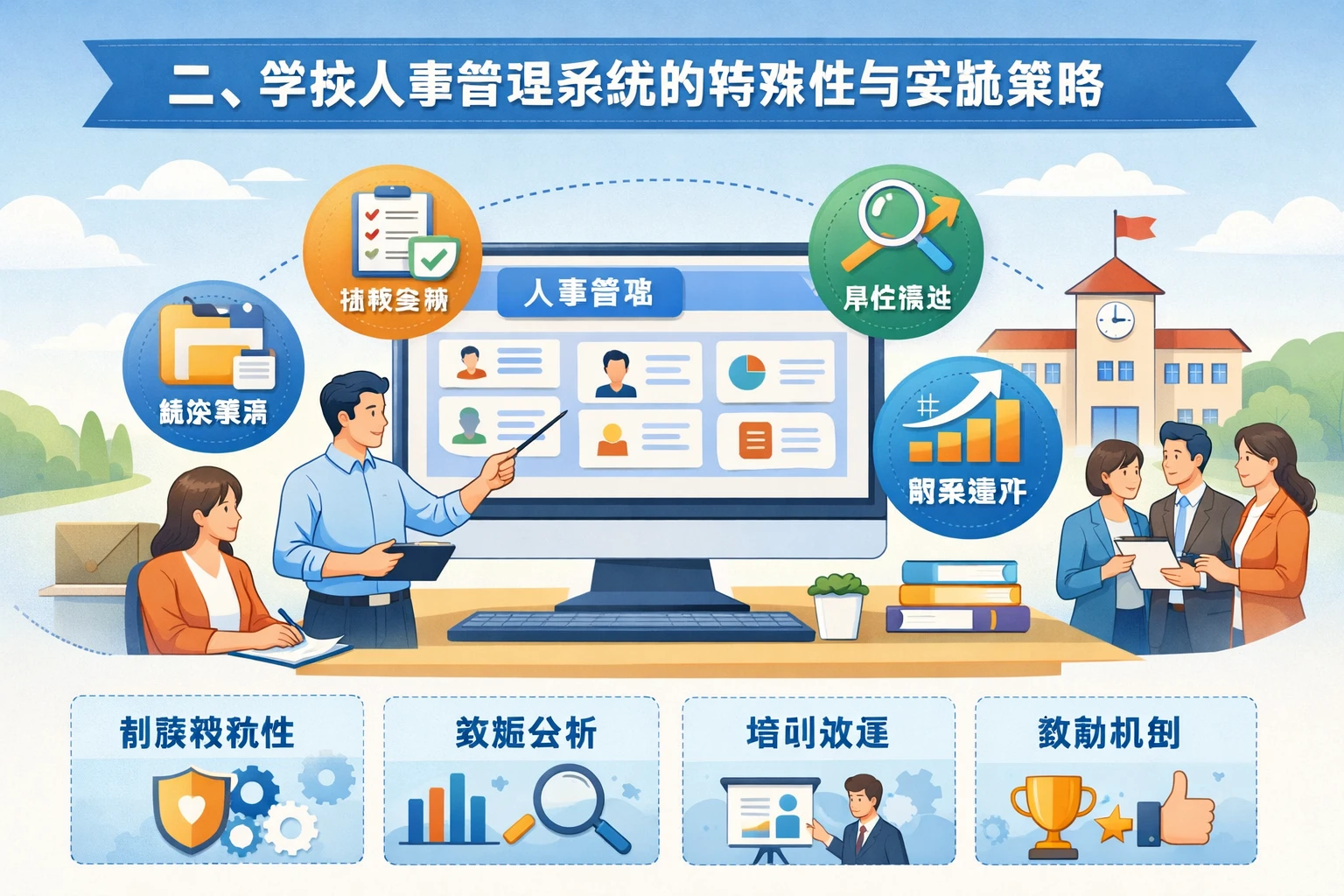 二、学校人事管理系统的特殊性与实施策略