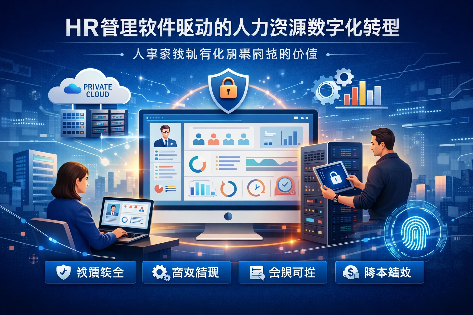 HR管理软件驱动的人力资源数字化转型：人事系统私有化部署的战略价值