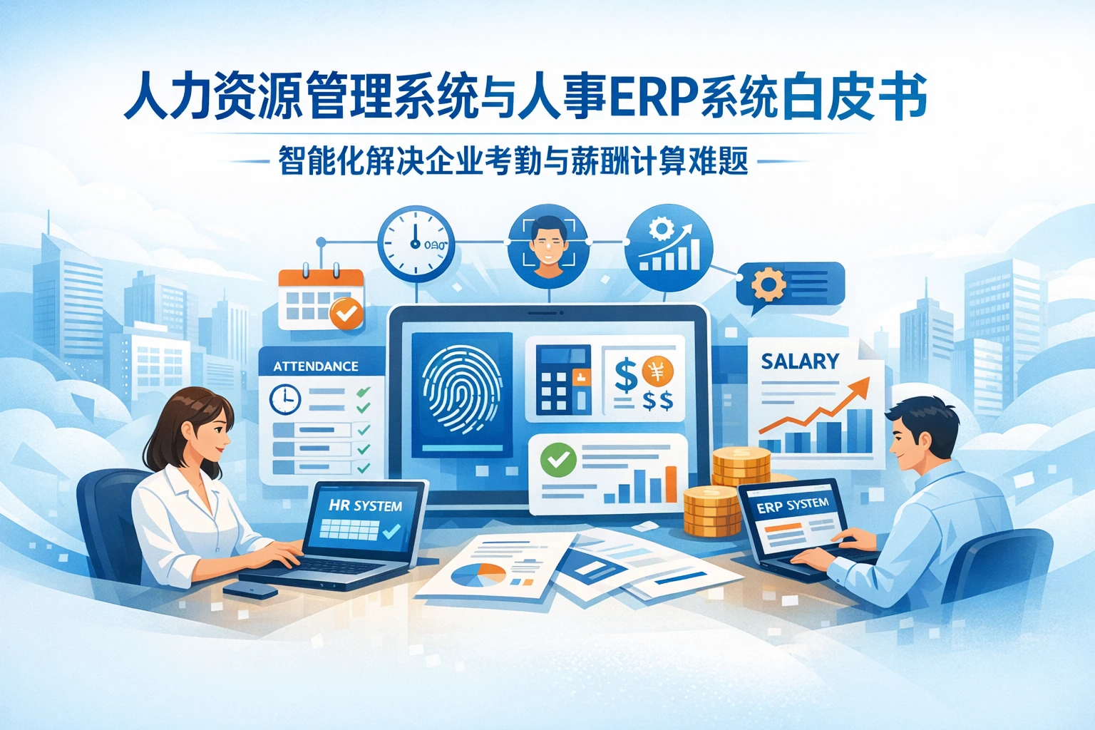 人力资源管理系统与人事ERP系统白皮书：智能化解决企业考勤与薪酬计算难题