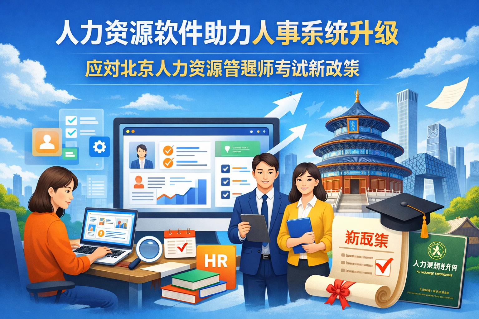 人力资源软件助力人事系统升级，应对北京人力资源管理师考试新政策