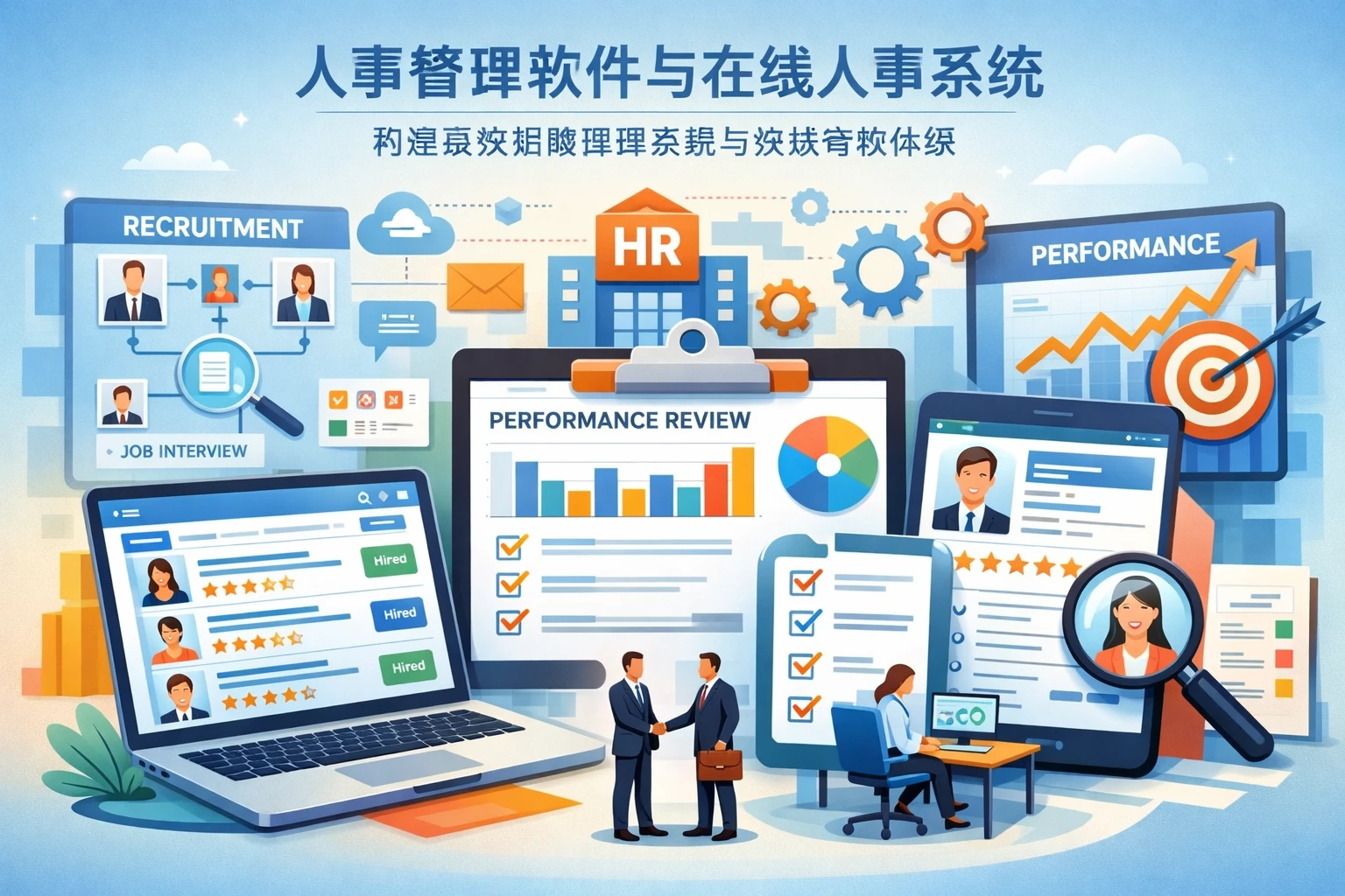 人事管理软件与在线人事系统：构建高效招聘管理系统与绩效考核体系