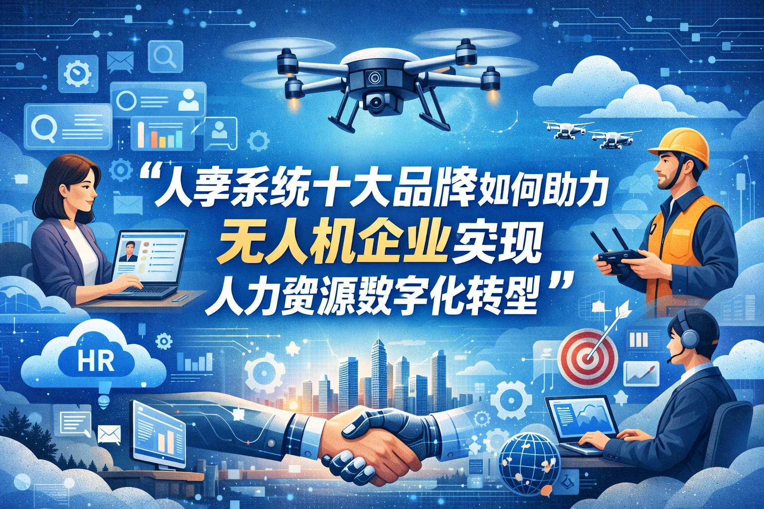 人事系统十大品牌如何助力无人机企业实现人力资源数字化转型