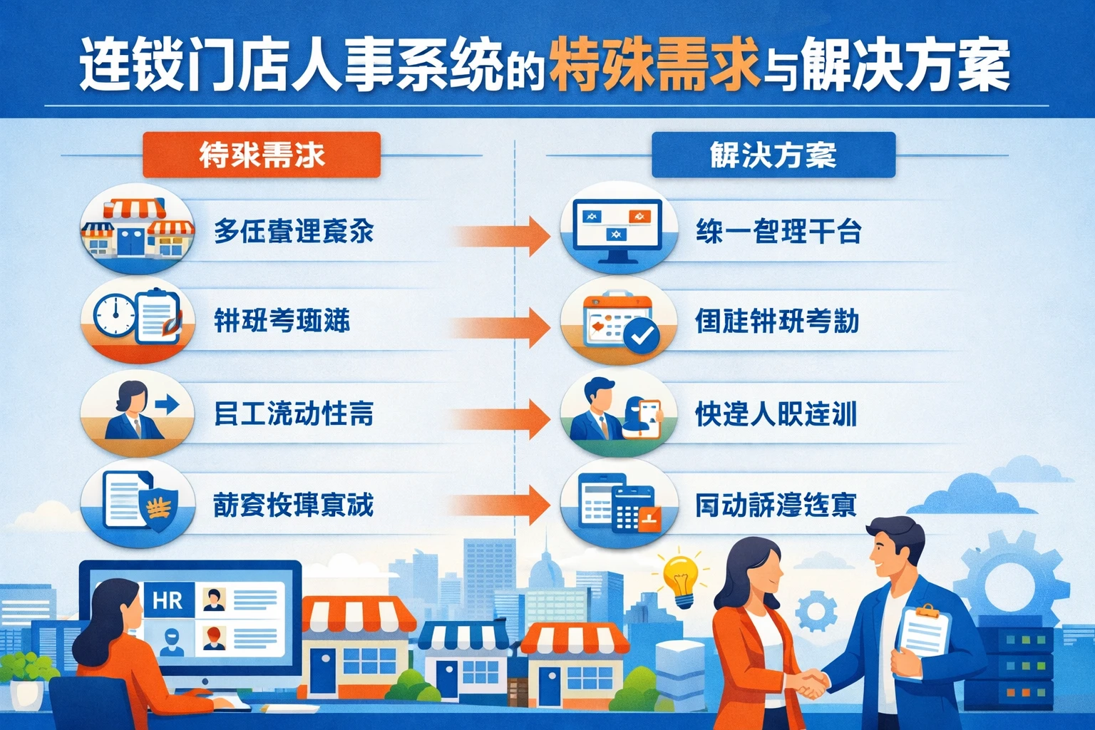 连锁门店人事系统的特殊需求与解决方案