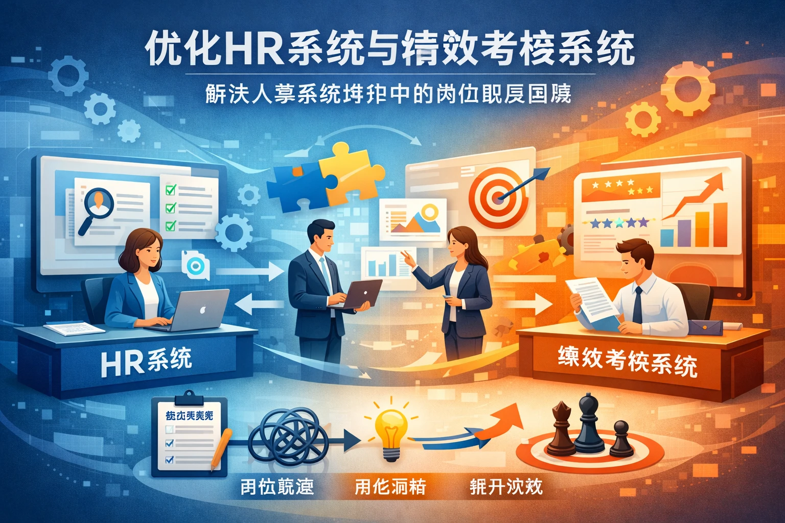 优化HR系统与绩效考核系统，解决人事系统维护中的岗位职责困境