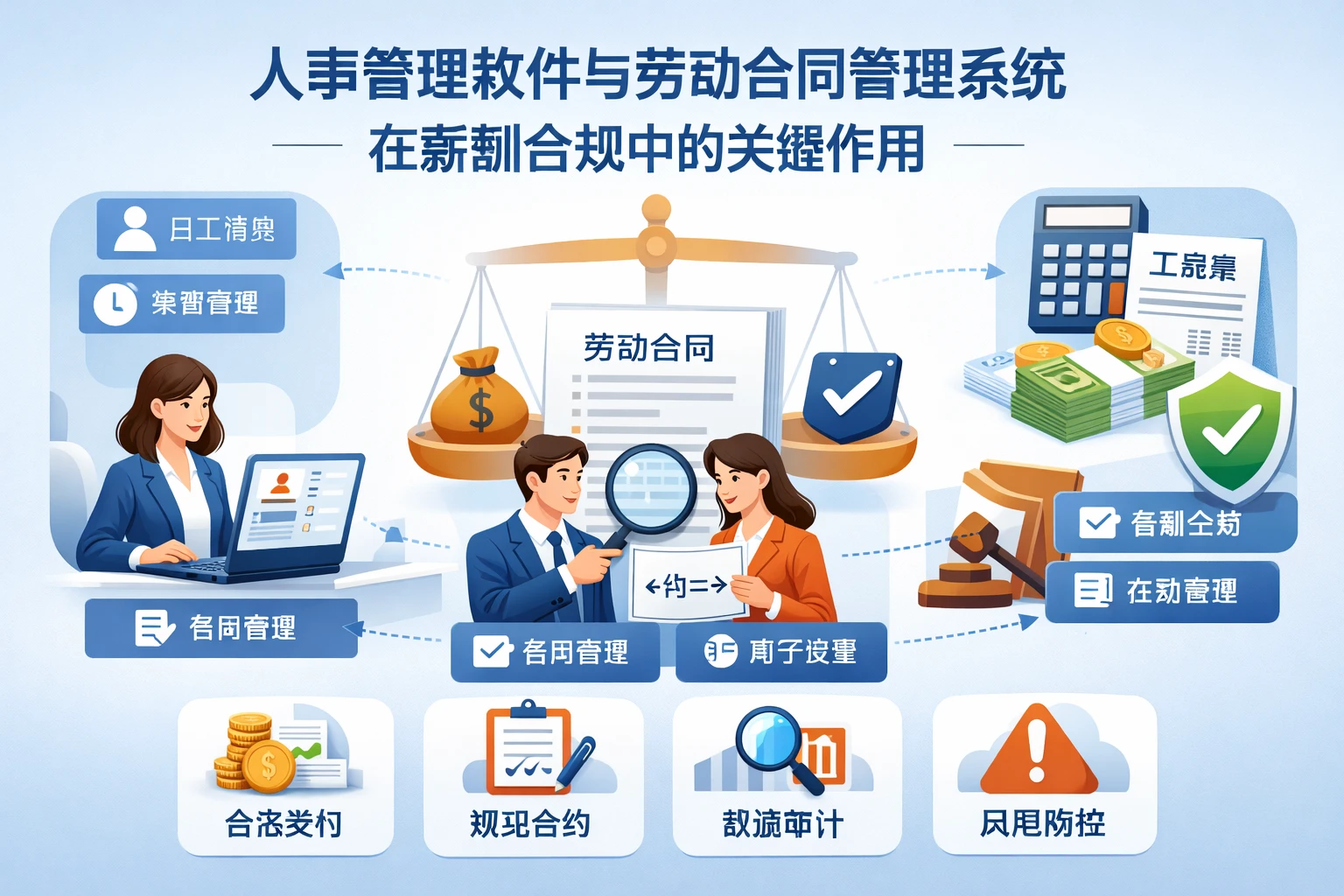 人事管理软件与劳动合同管理系统在薪酬合规中的关键作用