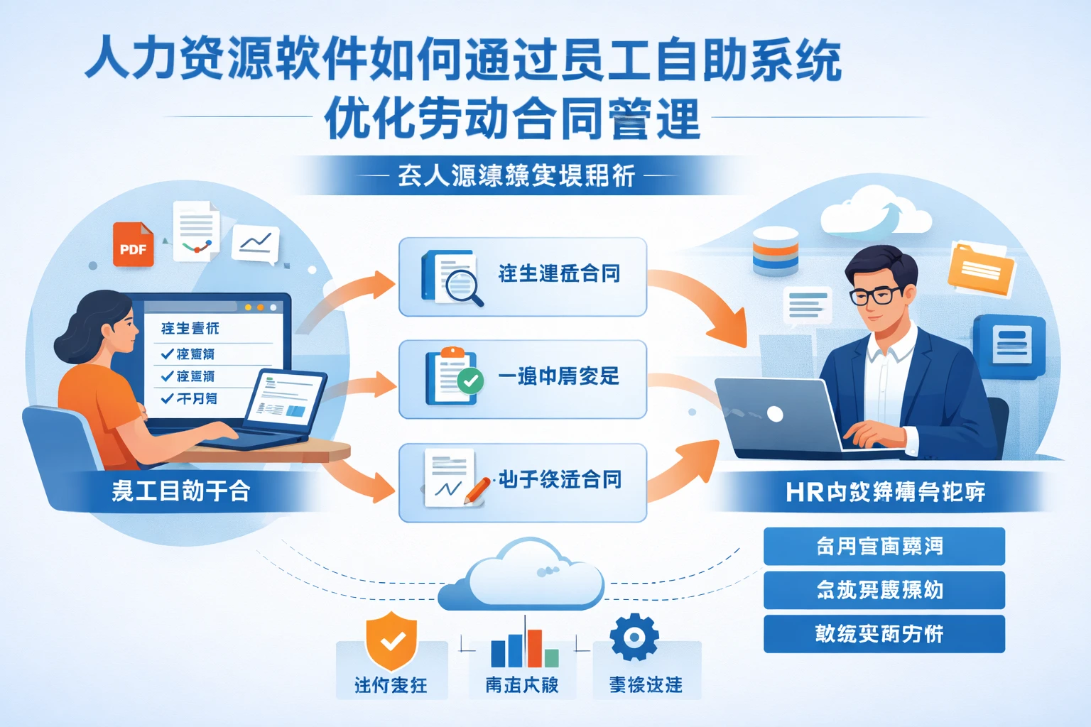 人力资源软件如何通过员工自助系统优化劳动合同管理 - 云人事系统实战解析