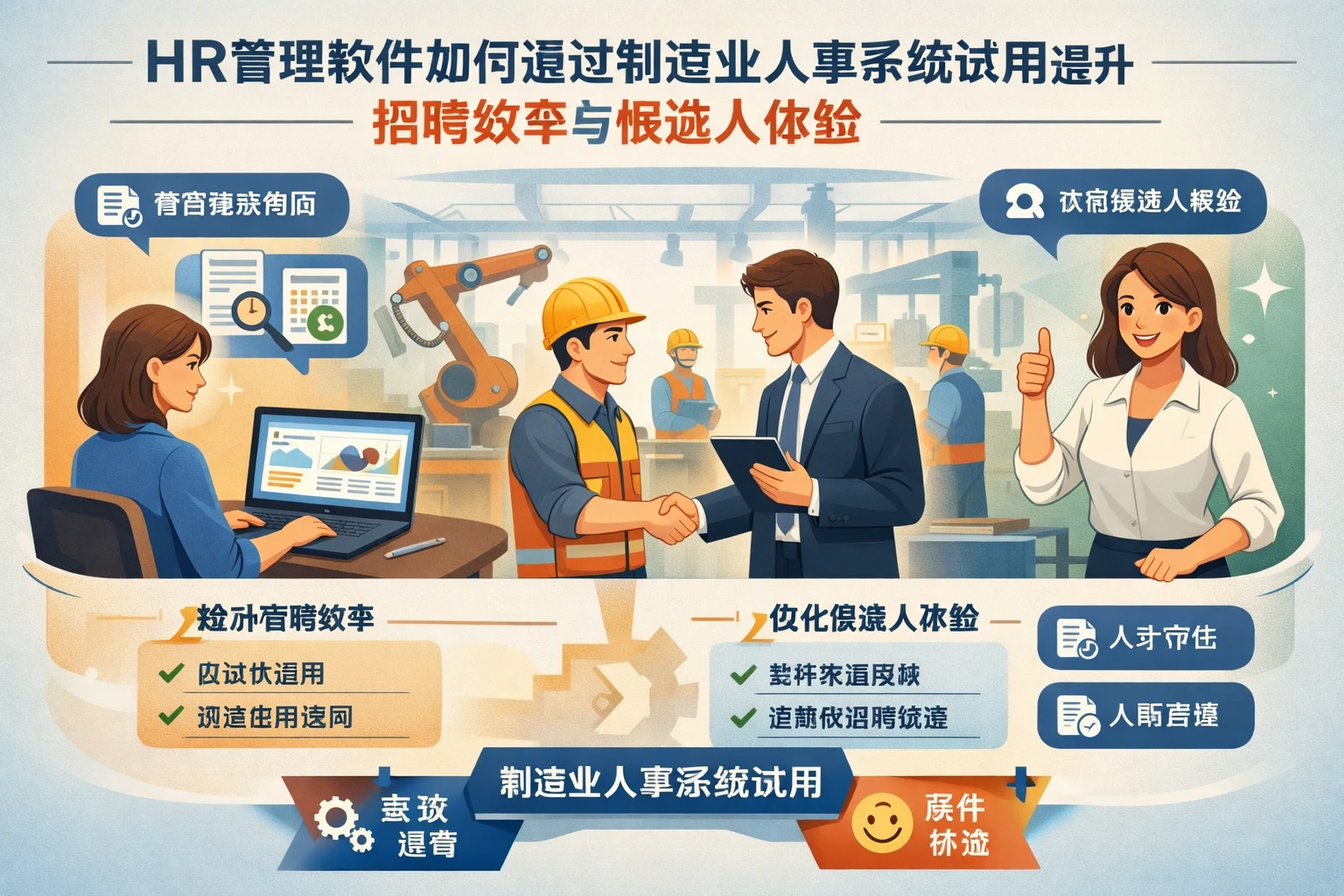 HR管理软件如何通过制造业人事系统试用提升招聘效率与候选人体验