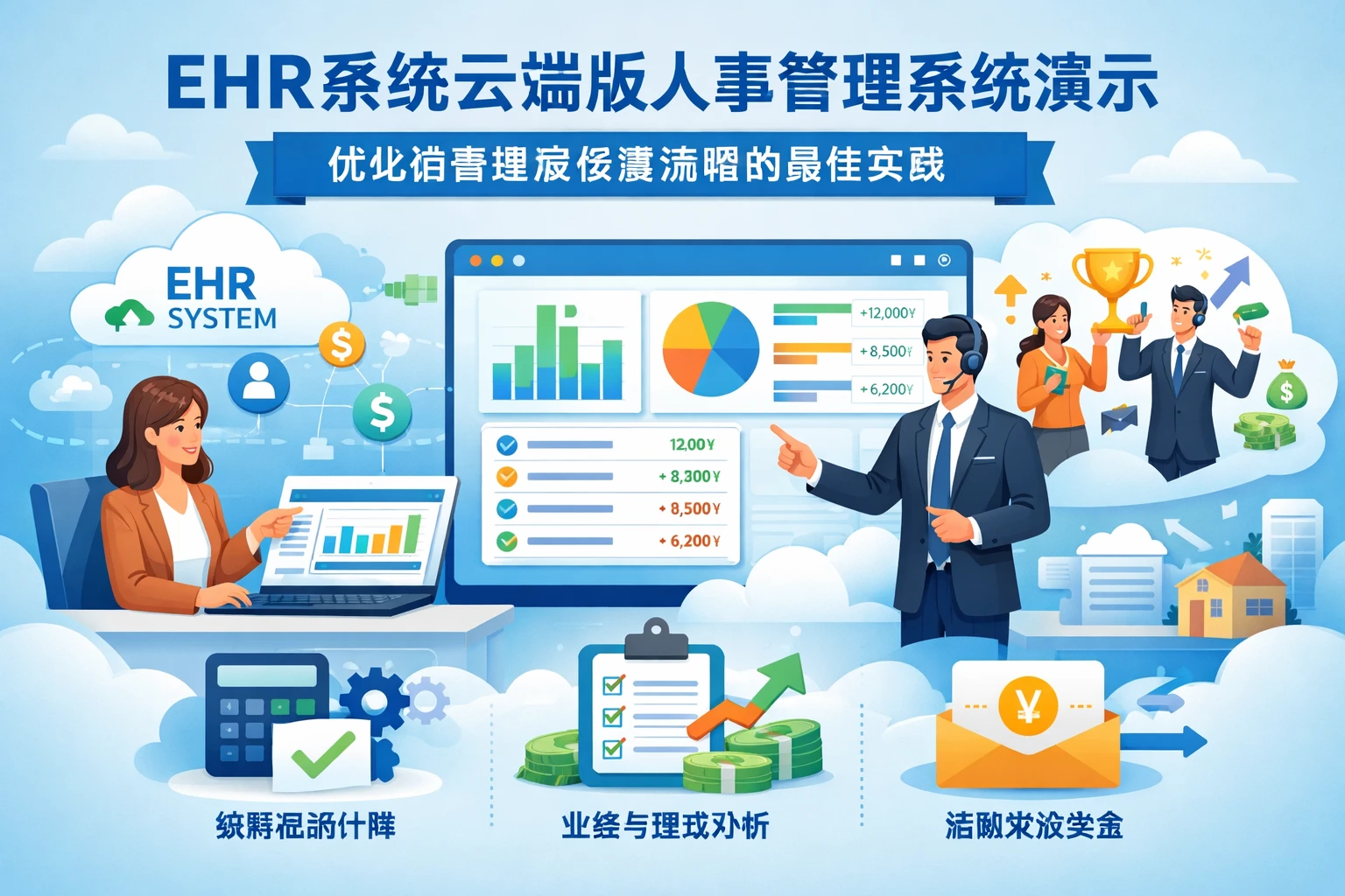 EHR系统云端版人事管理系统演示：优化销售提成核算流程的最佳实践