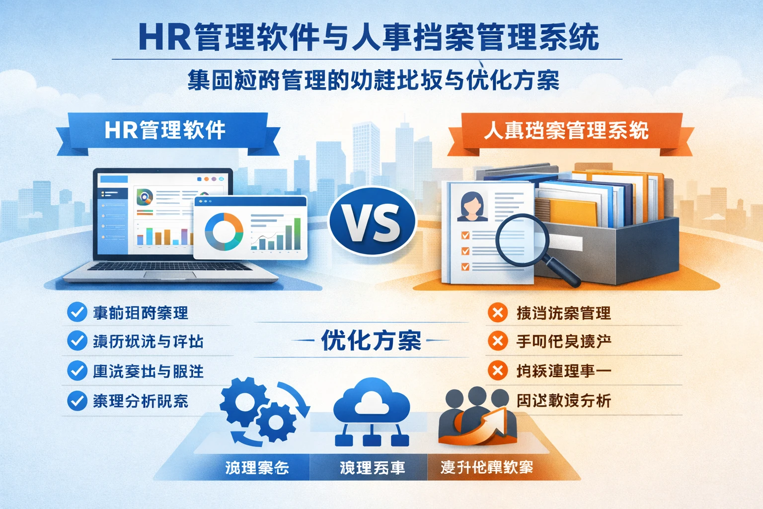 HR管理软件与人事档案管理系统：集团招聘管理的功能比较与优化方案