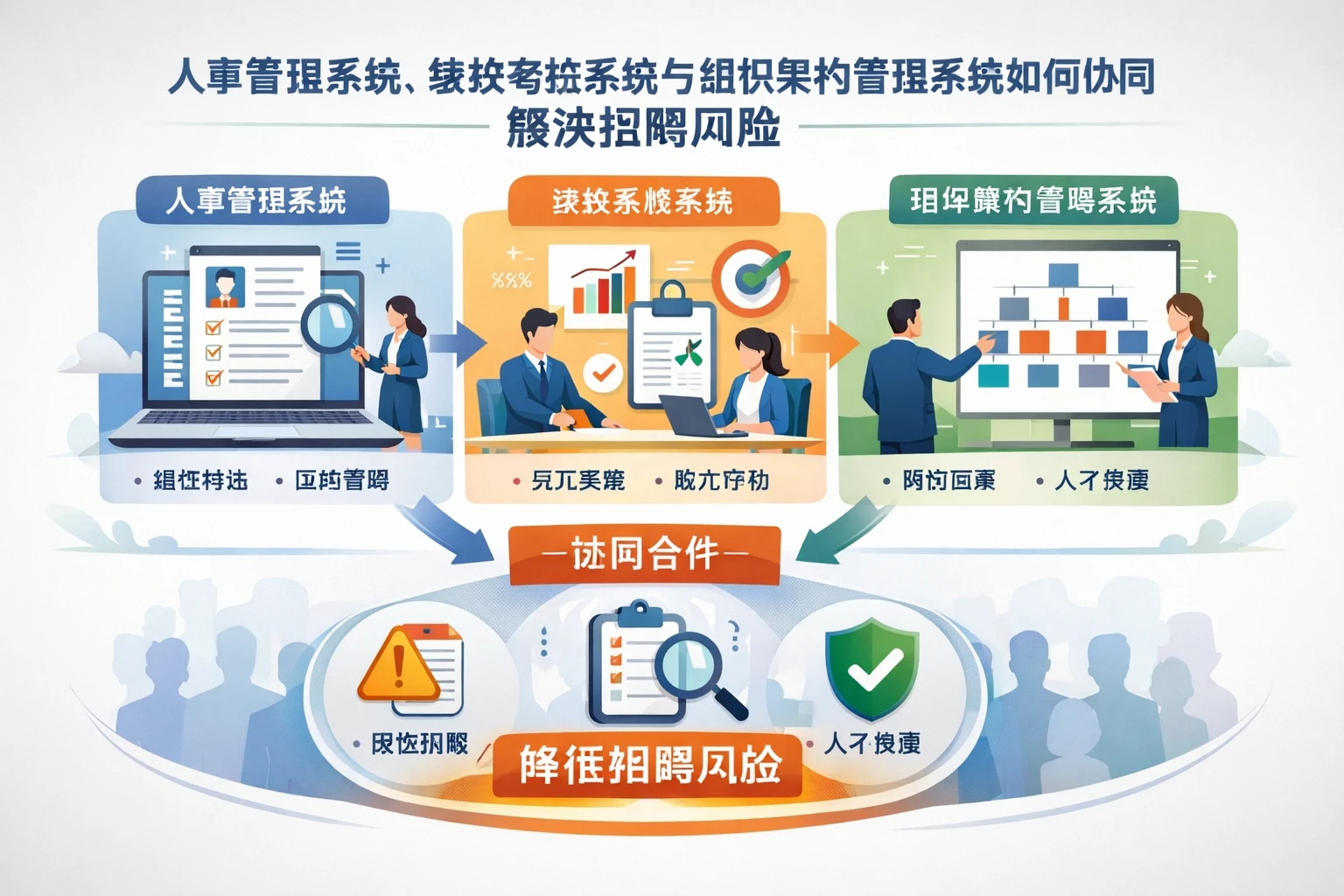 人事管理系统、绩效考核系统与组织架构管理系统如何协同解决招聘风险
