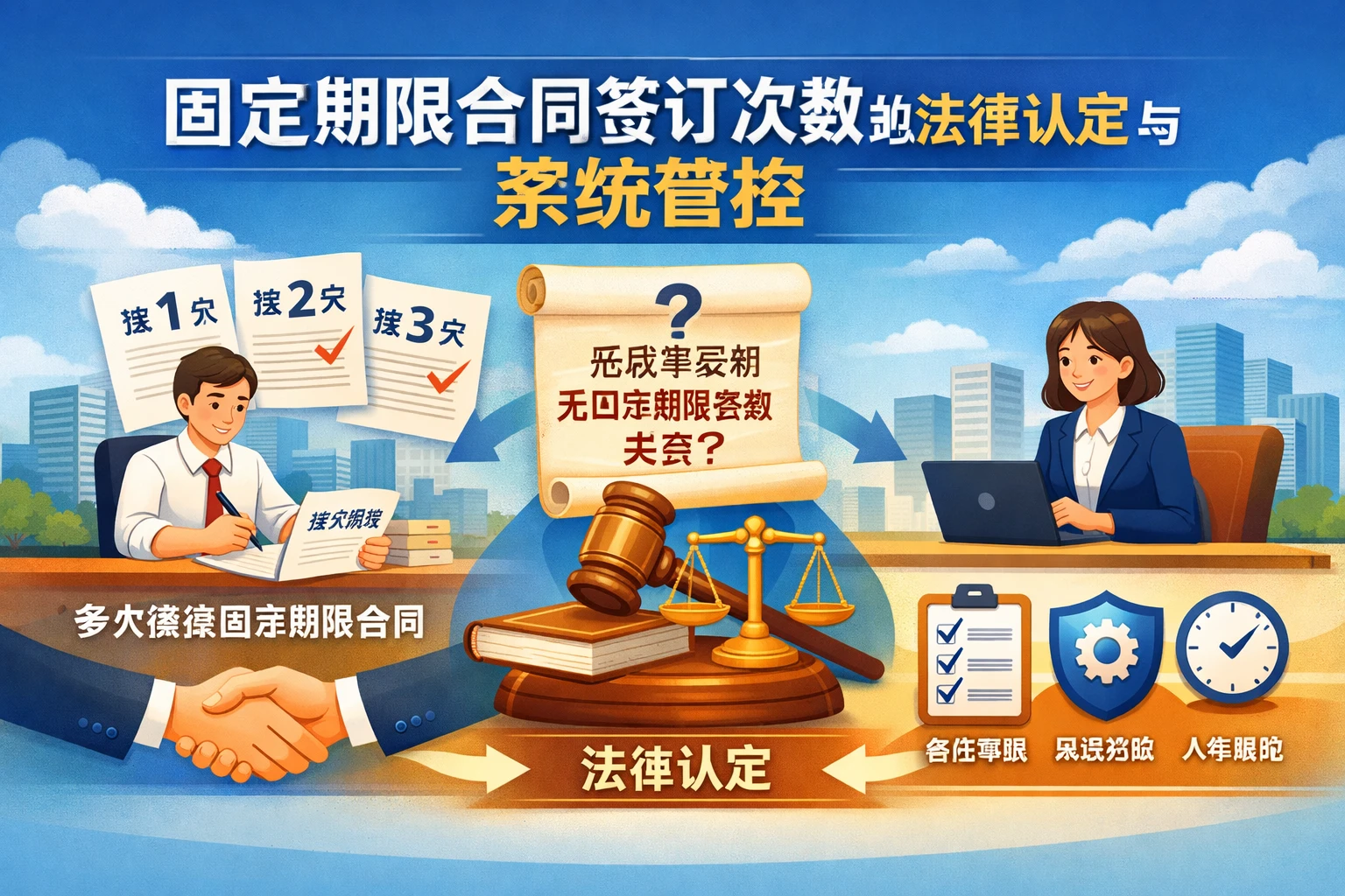 固定期限合同签订次数的法律认定与系统管控