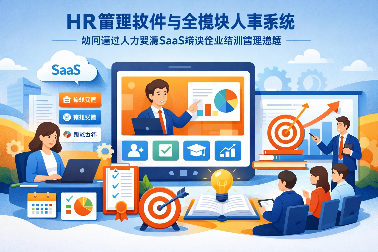 HR管理软件与全模块人事系统如何通过人力资源SaaS解决企业培训管理难题