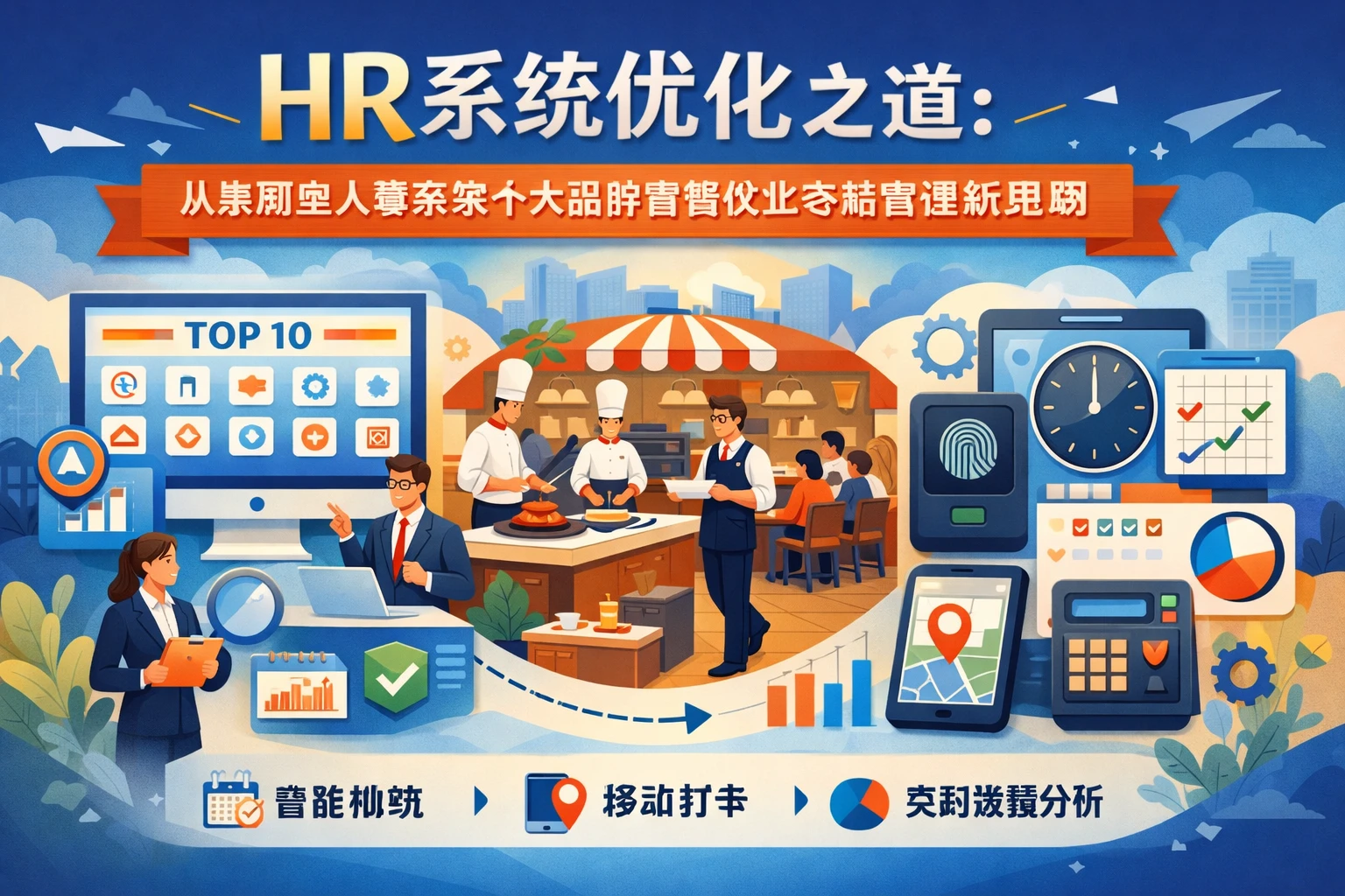 HR系统优化之道：从集团型人事系统十大品牌看餐饮业考勤管理新思路
