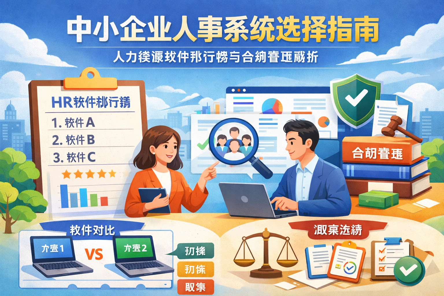 中小企业人事系统选择指南：人力资源软件排行榜与合规管理解析
