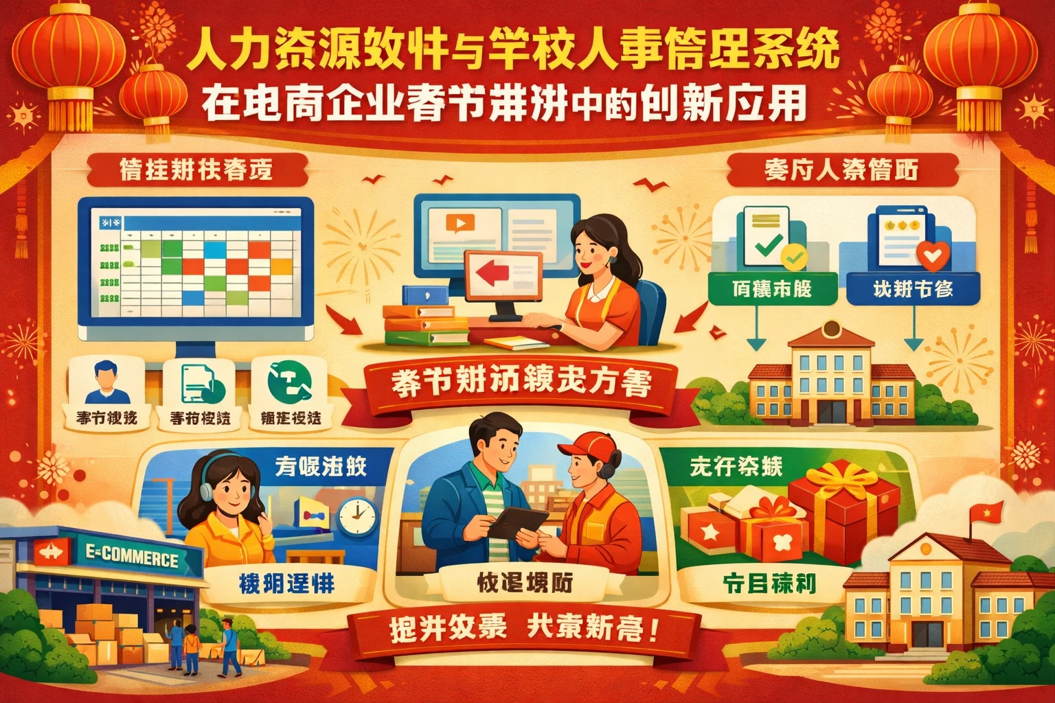 人力资源软件与学校人事管理系统在电商企业春节排班中的创新应用