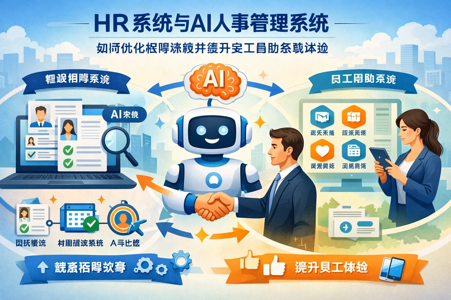 HR系统与AI人事管理系统如何优化招聘流程并提升员工自助系统体验