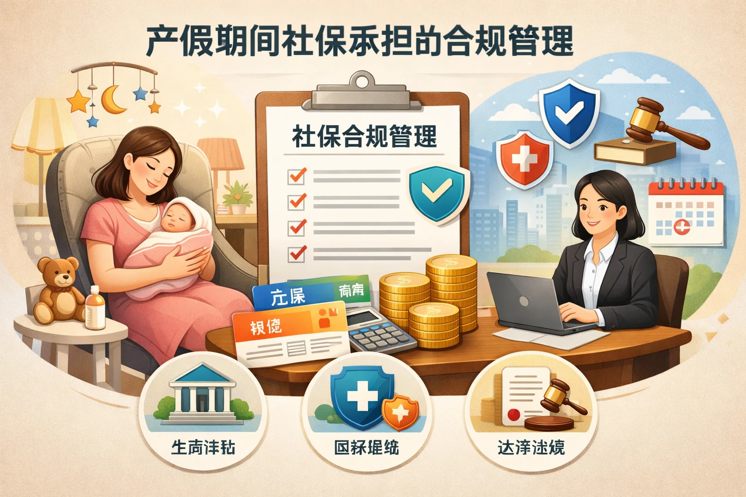 产假期间社保承担的合规管理