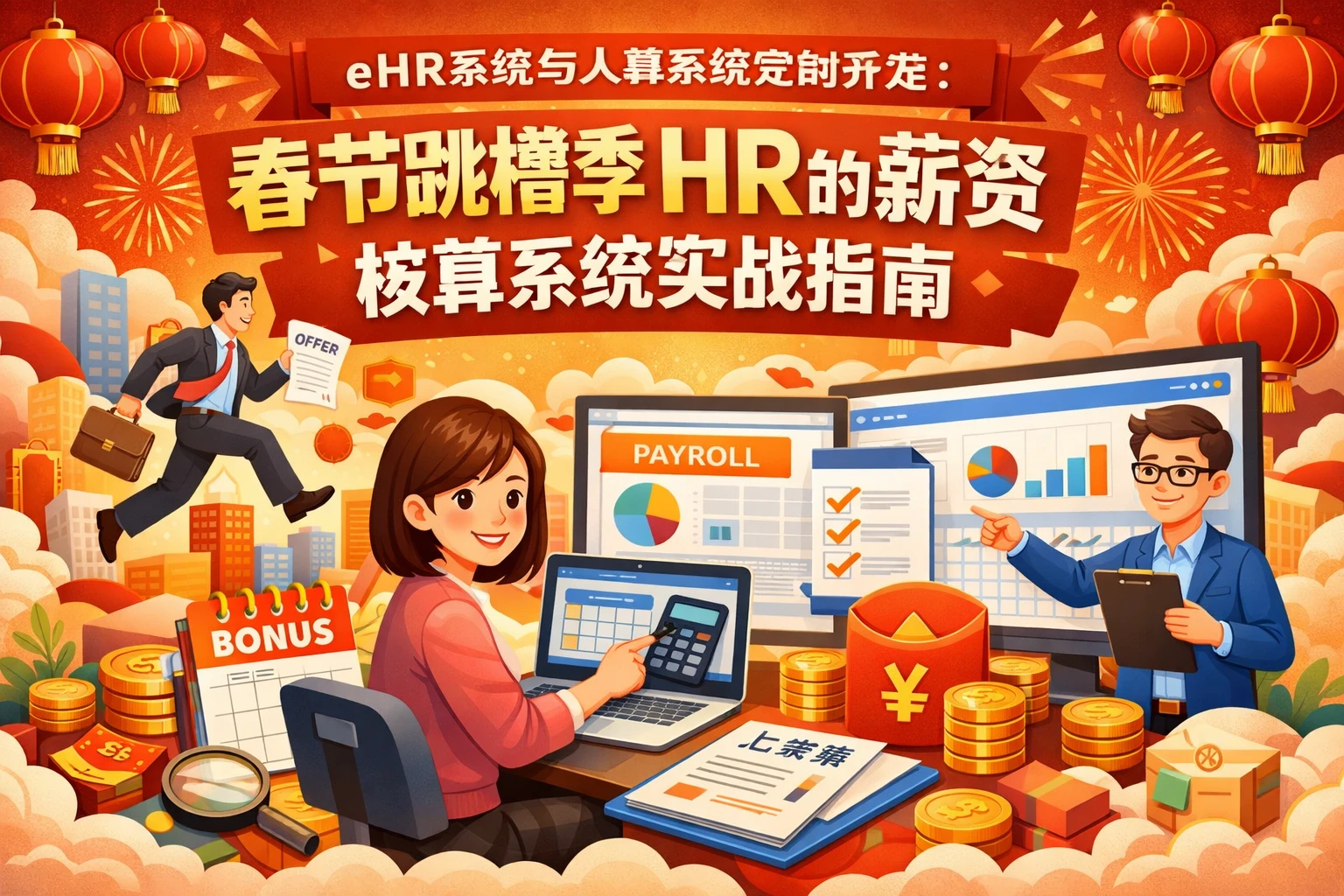 eHR系统与人事系统定制开发：春节跳槽季HR的薪资核算系统实战指南