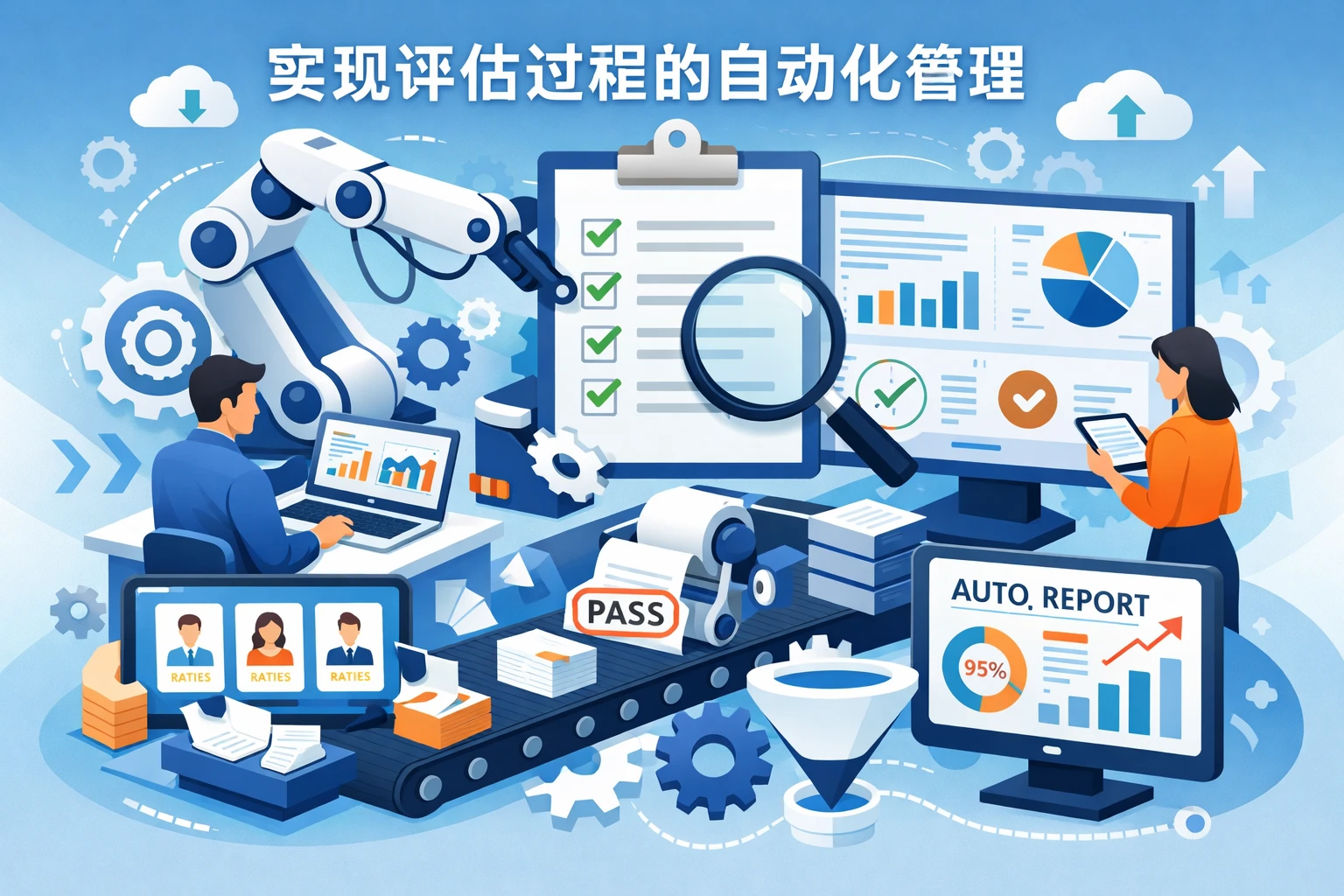 实现评估过程的自动化管理