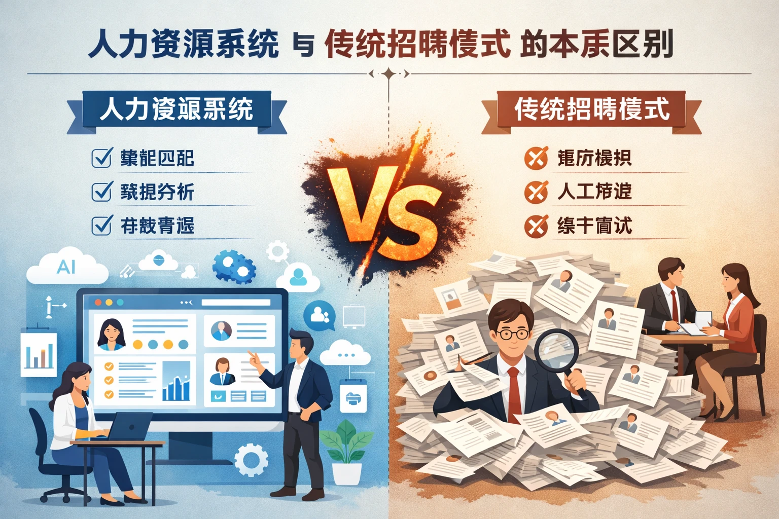 人力资源系统与传统招聘模式的本质区别