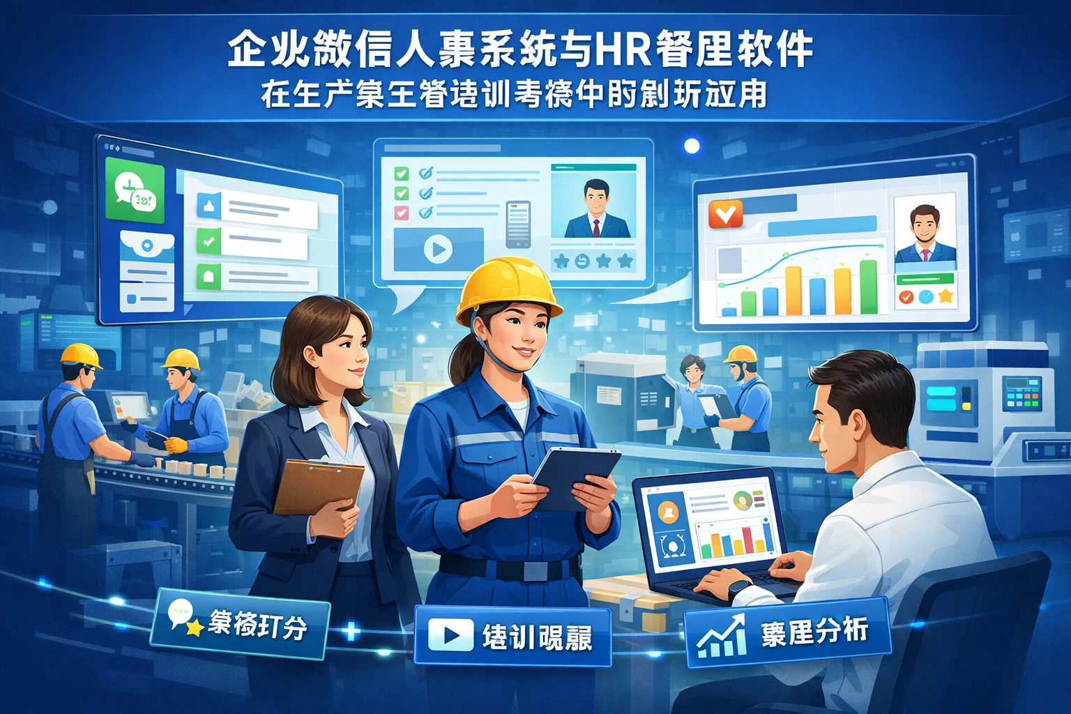 企业微信人事系统与HR管理软件在生产线主管培训考核中的创新应用