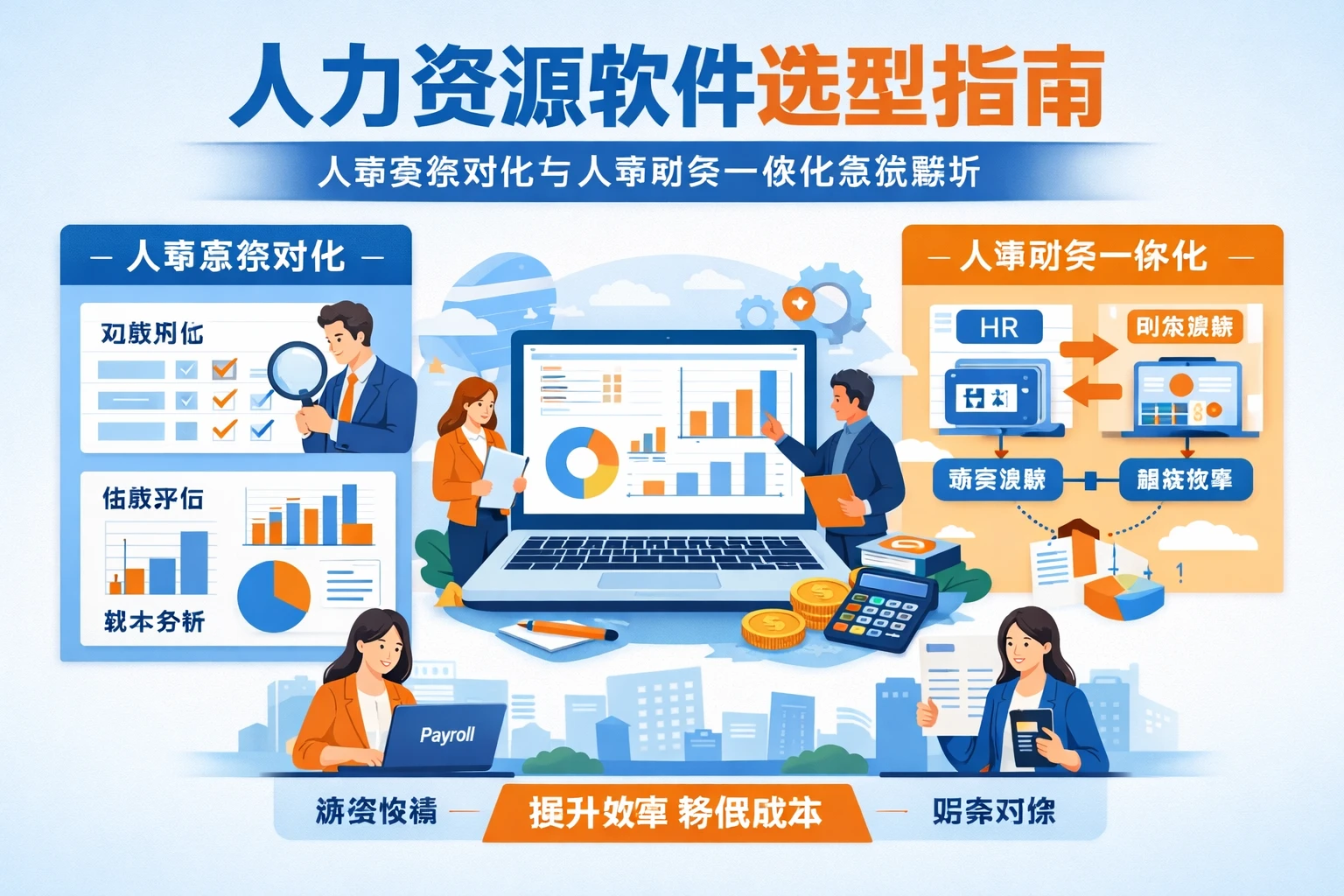 人力资源软件选型指南：人事系统对比与人事财务一体化系统解析