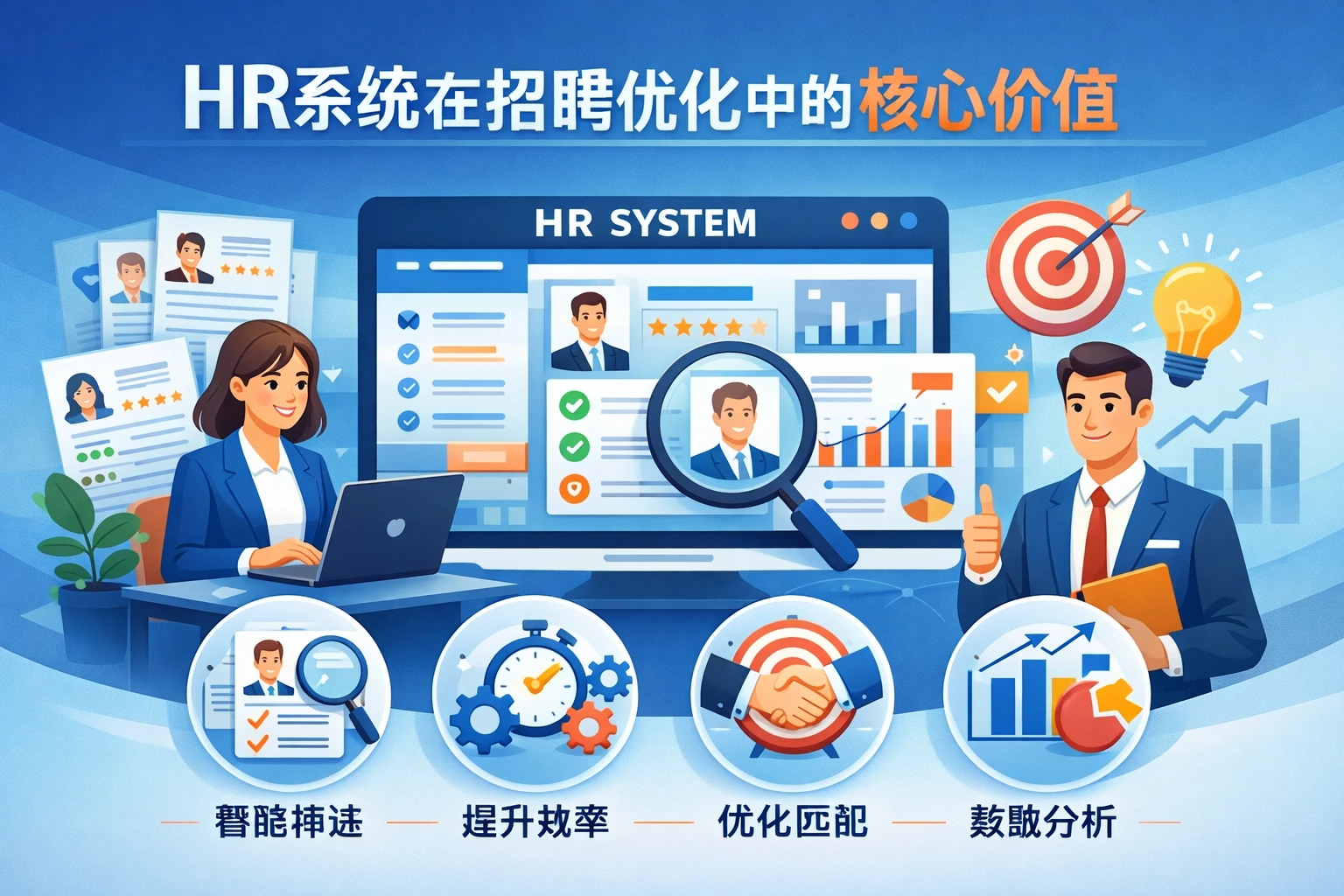 HR系统在招聘优化中的核心价值