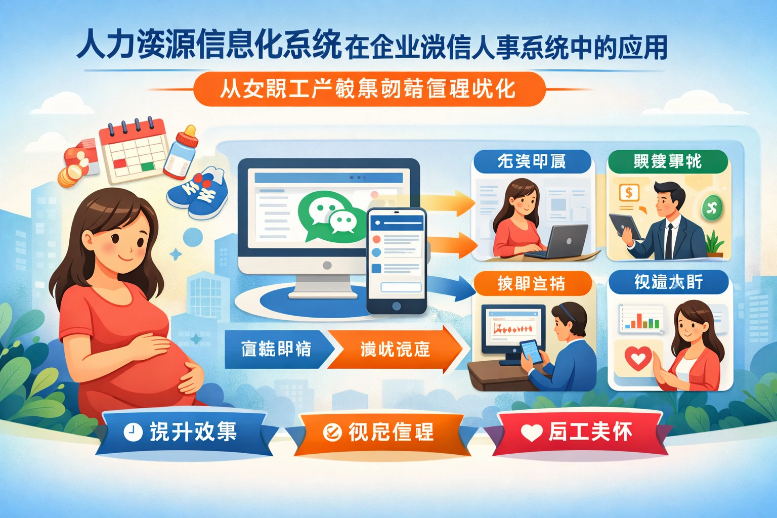人力资源信息化系统在企业微信人事系统中的应用：从女职工产假案例看管理优化
