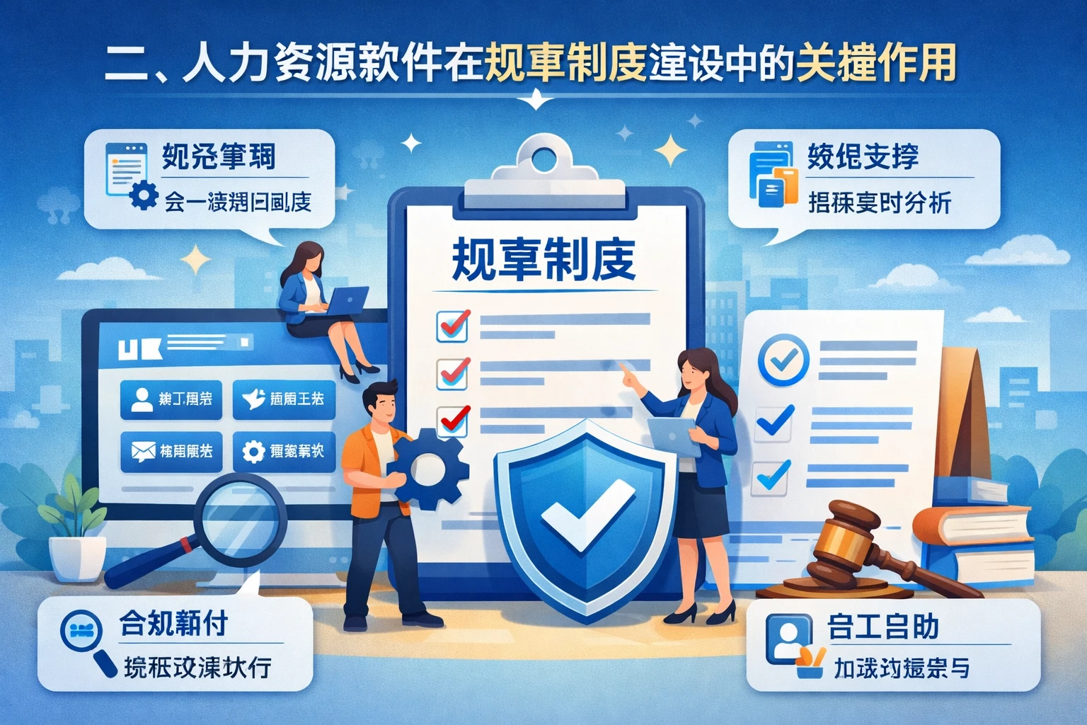 二、人力资源软件在规章制度建设中的关键作用