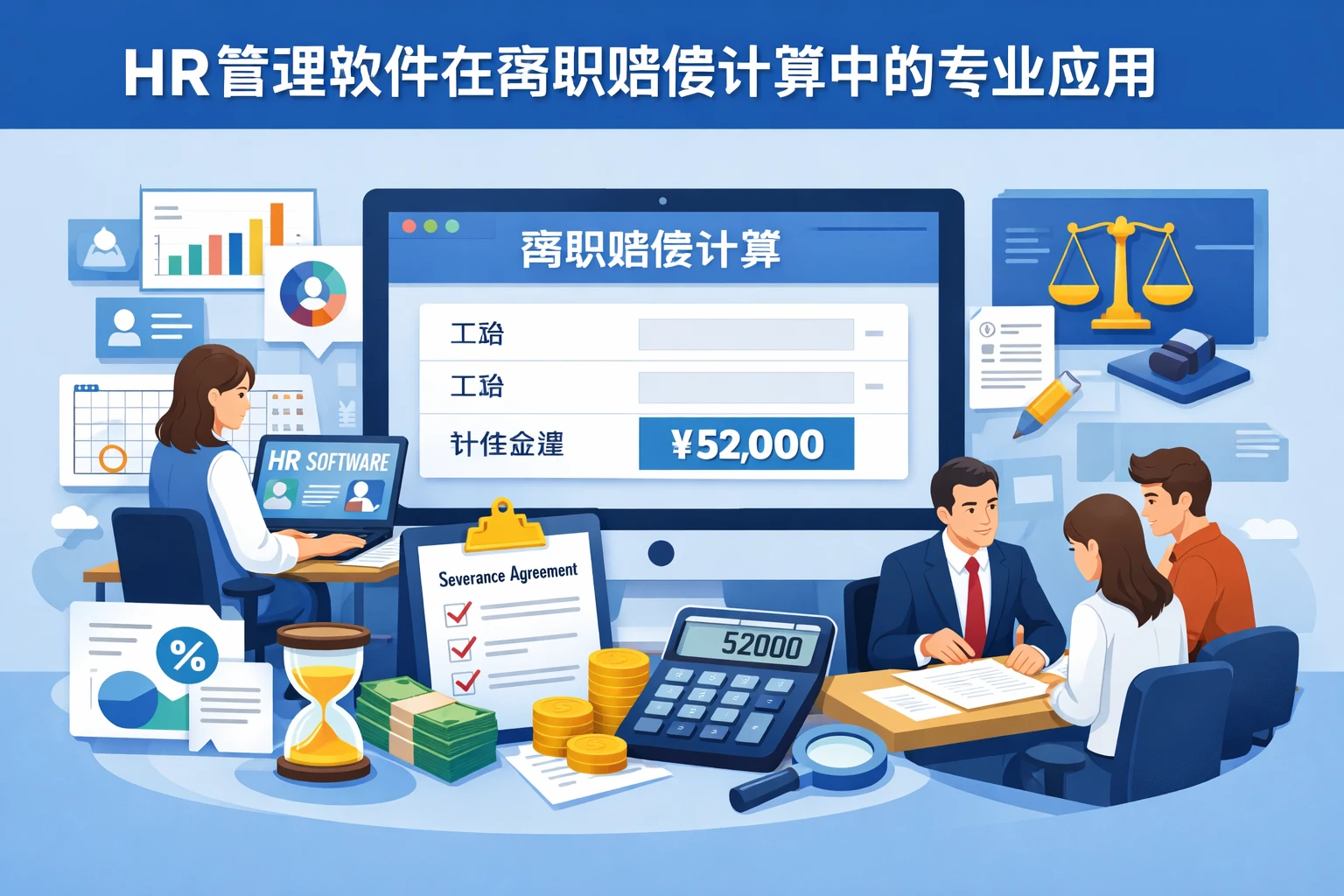 HR管理软件在离职赔偿计算中的专业应用