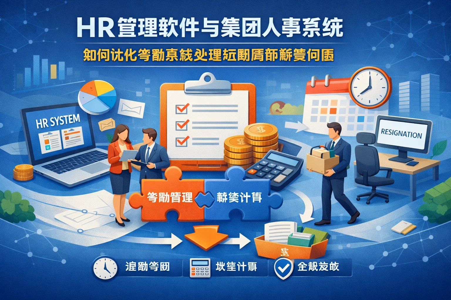 HR管理软件与集团人事系统如何优化考勤系统处理短期离职薪资问题