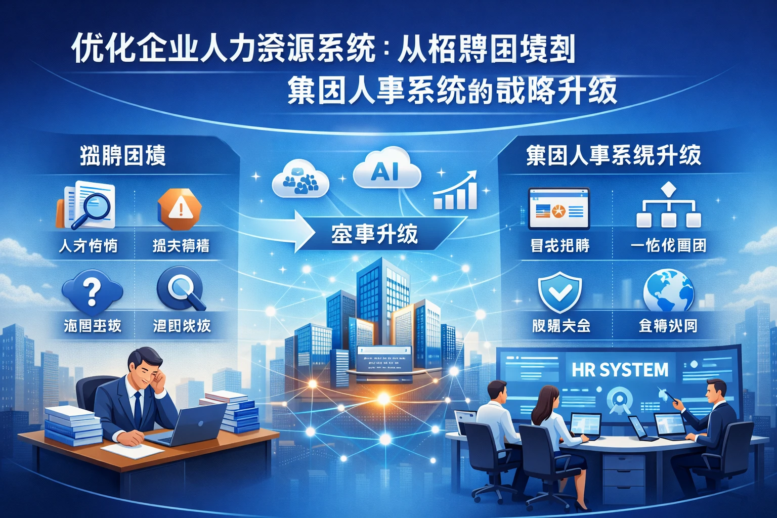 优化企业人力资源系统：从招聘困境到集团人事系统的战略升级