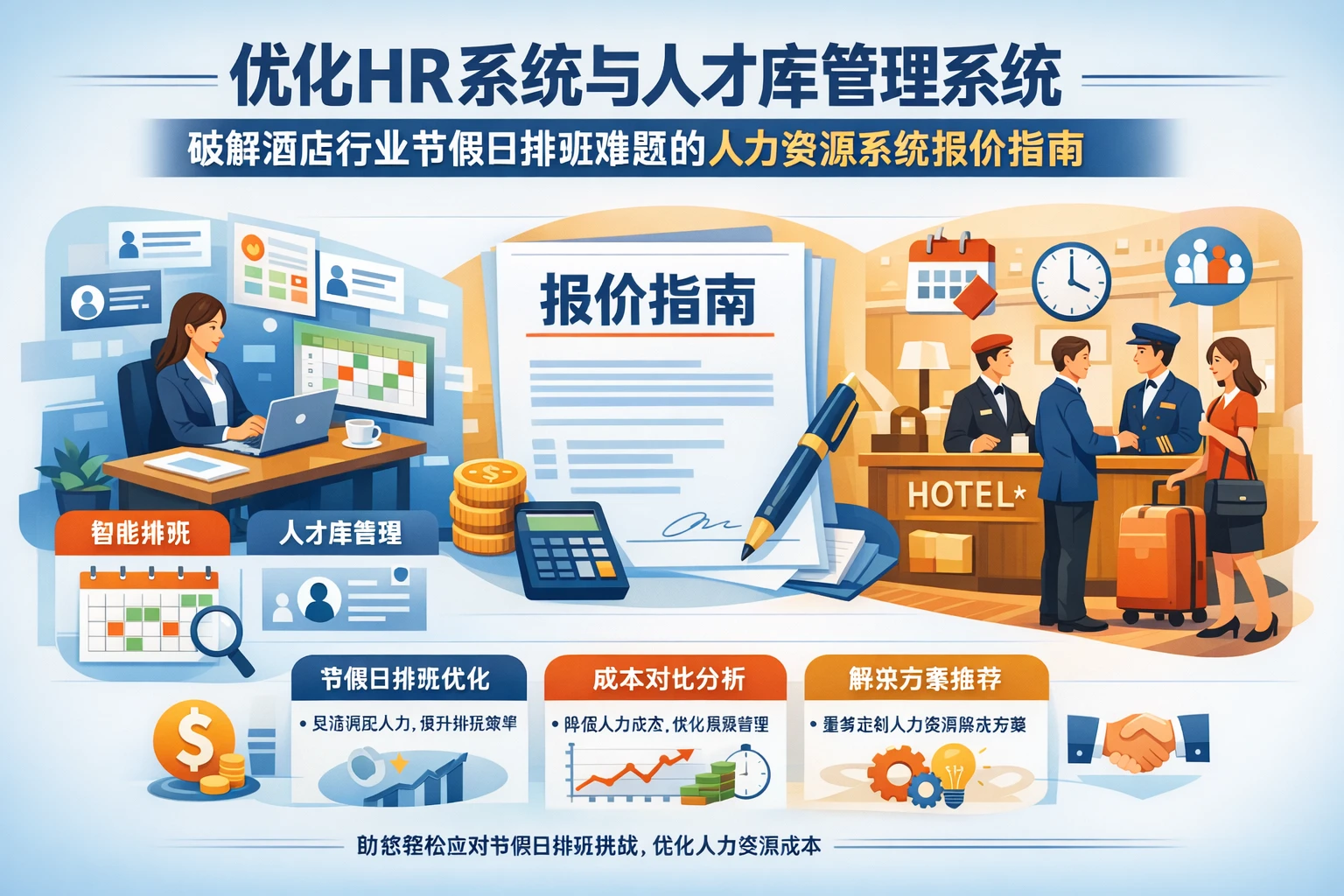 优化HR系统与人才库管理系统:破解酒店行业节假日排班难题的人力资源系统报价指南