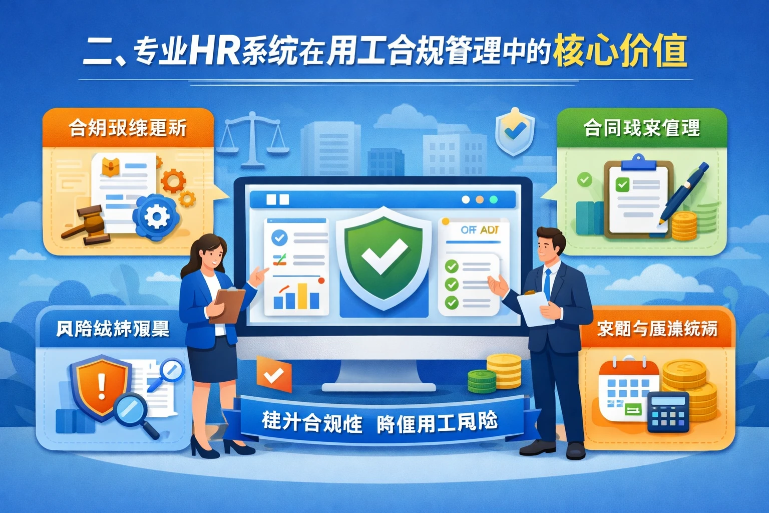 二、专业HR系统在用工合规管理中的核心价值