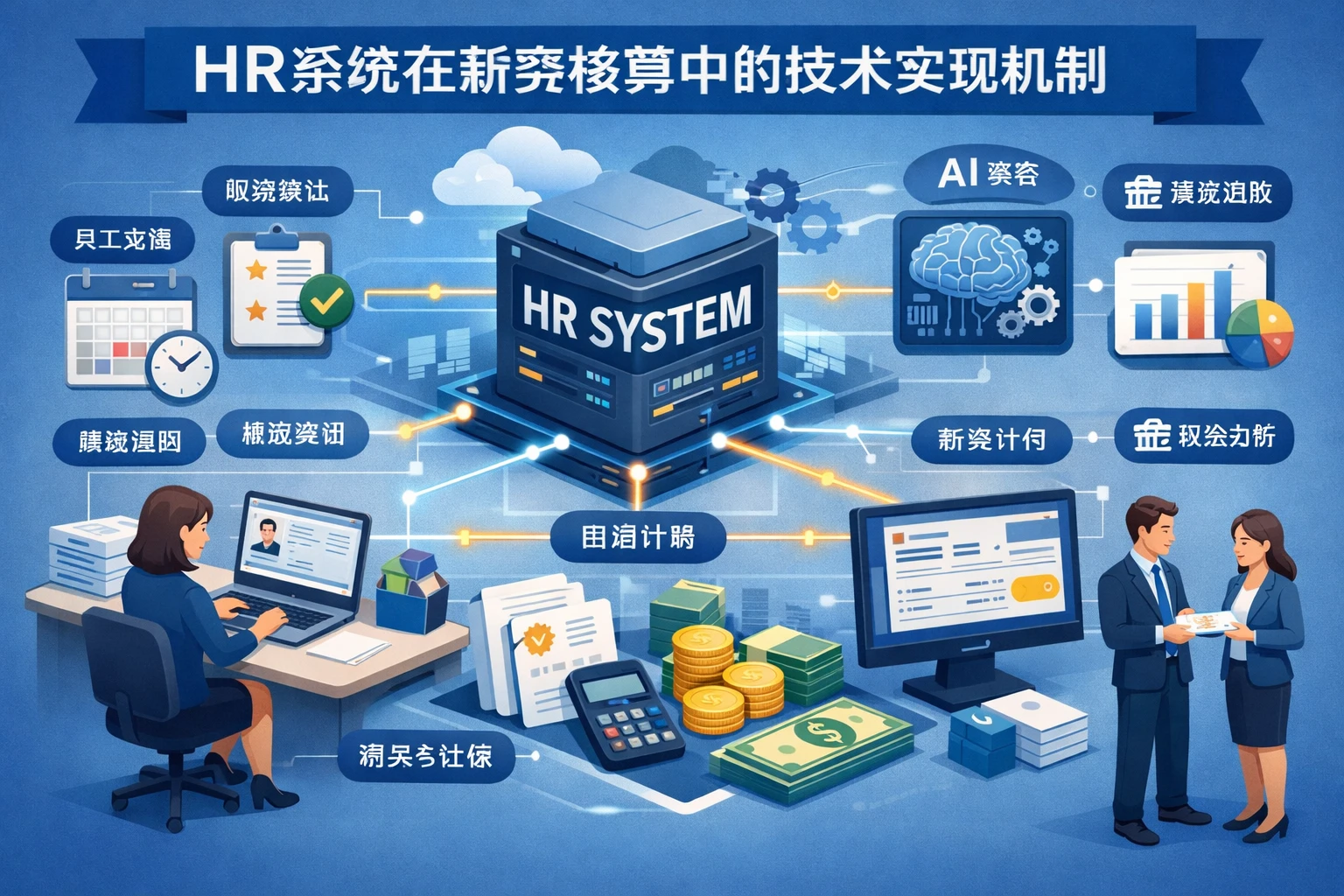 HR系统在薪资核算中的技术实现机制