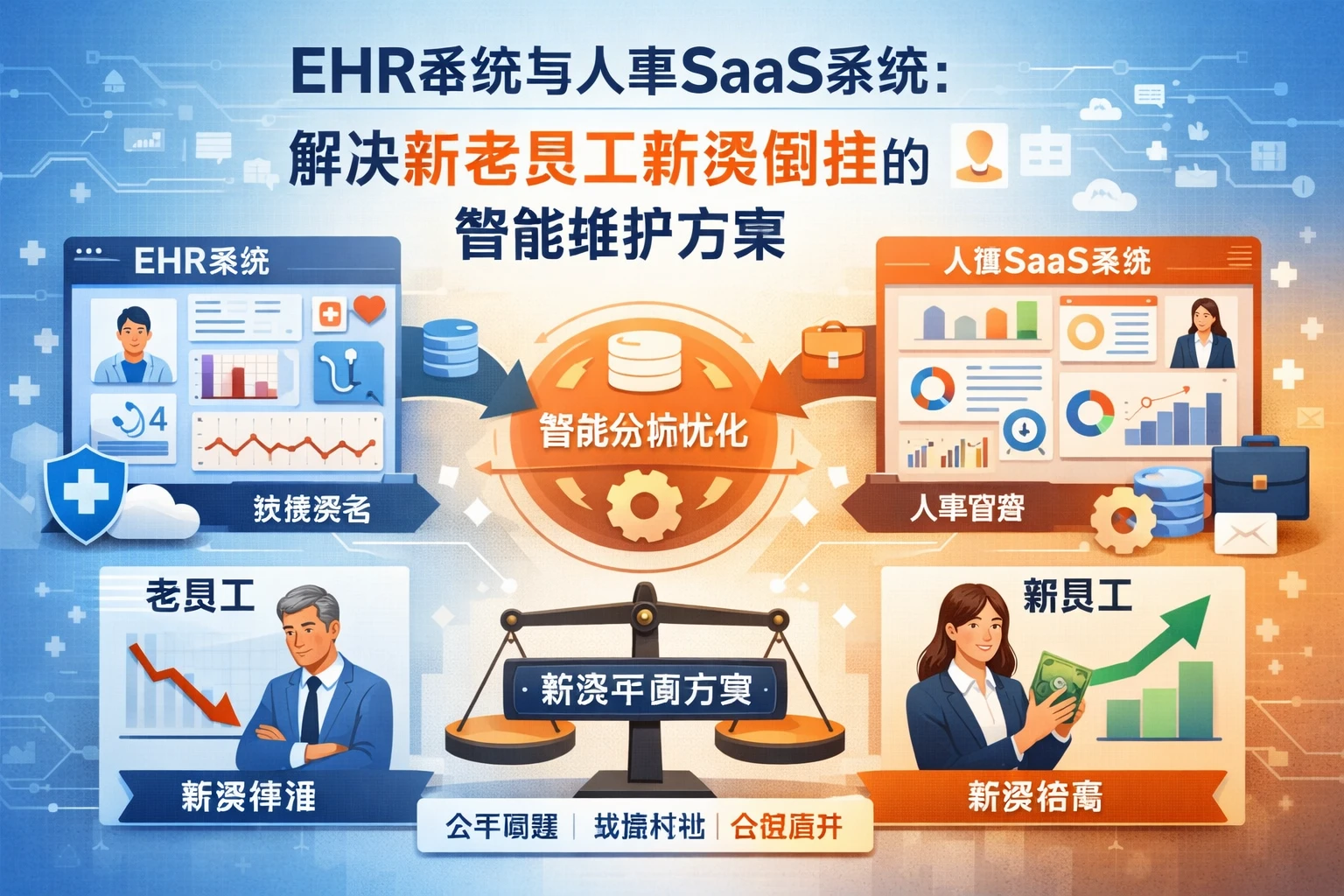 EHR系统与人事SaaS系统：解决新老员工薪资倒挂的智能维护方案