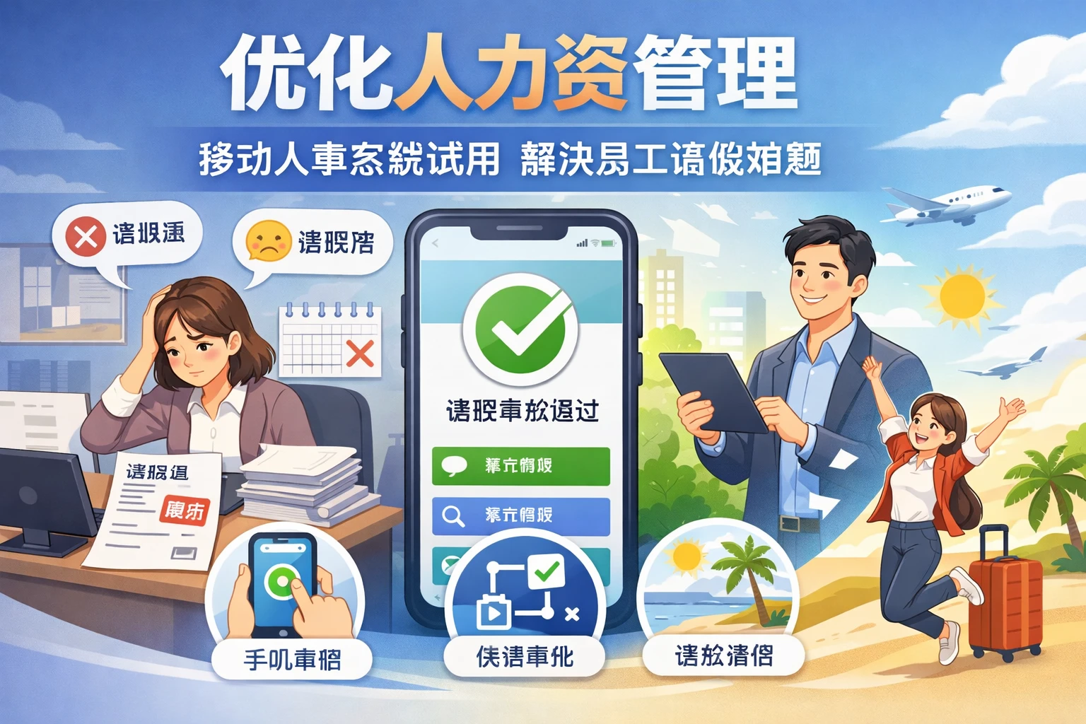 优化人力资源管理：移动人事系统试用解决员工请假难题