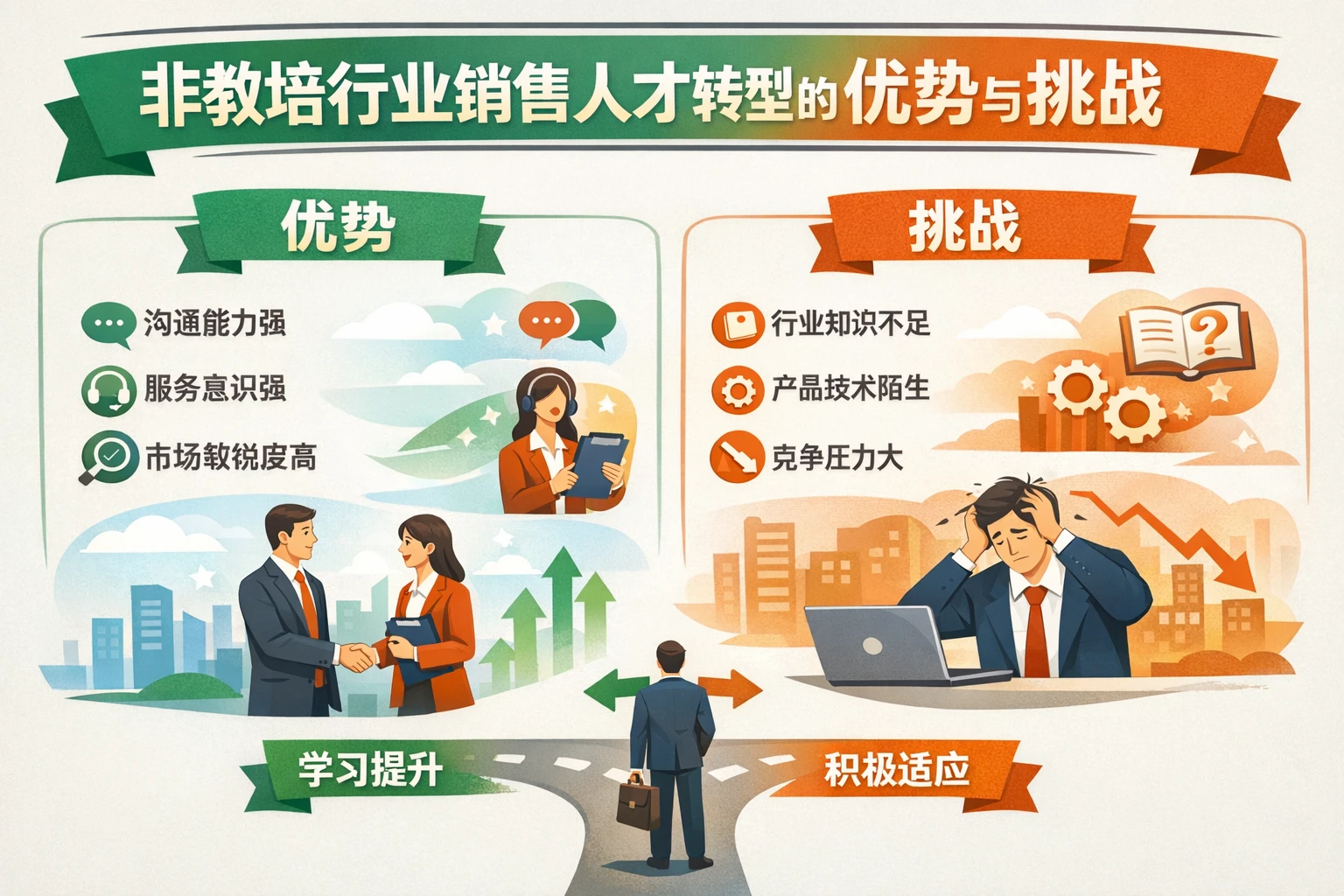 非教培行业销售人才转型的优势与挑战